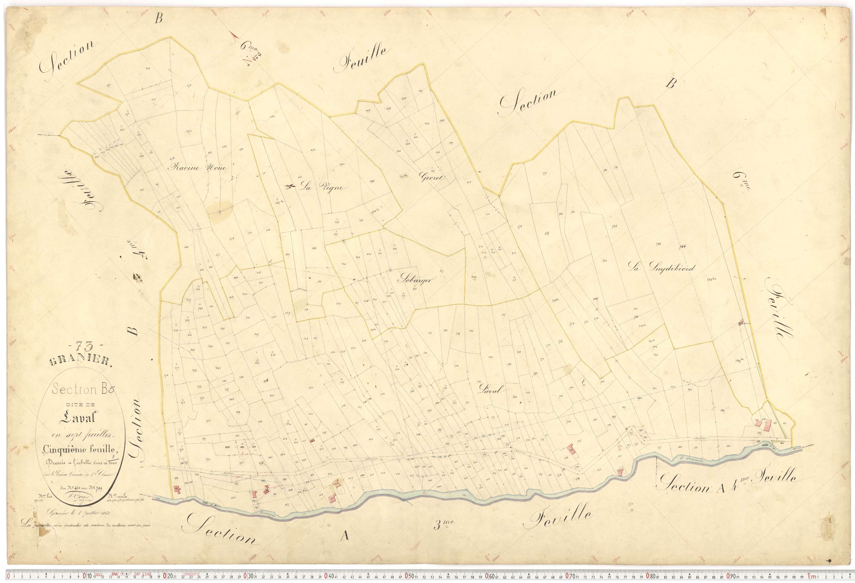Granier - Plans cadastraux du premier cadastre français.