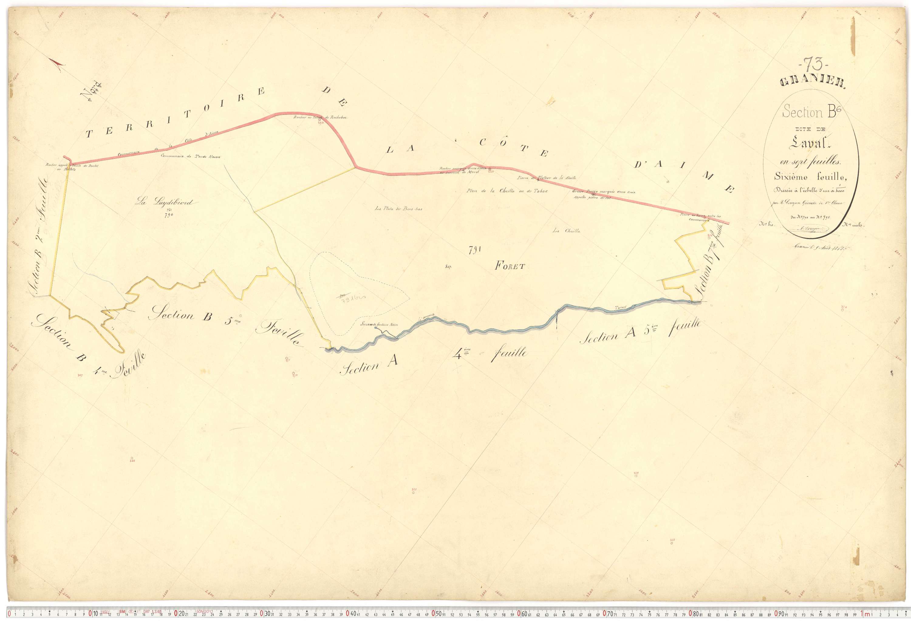 Granier - Plans cadastraux du premier cadastre français.