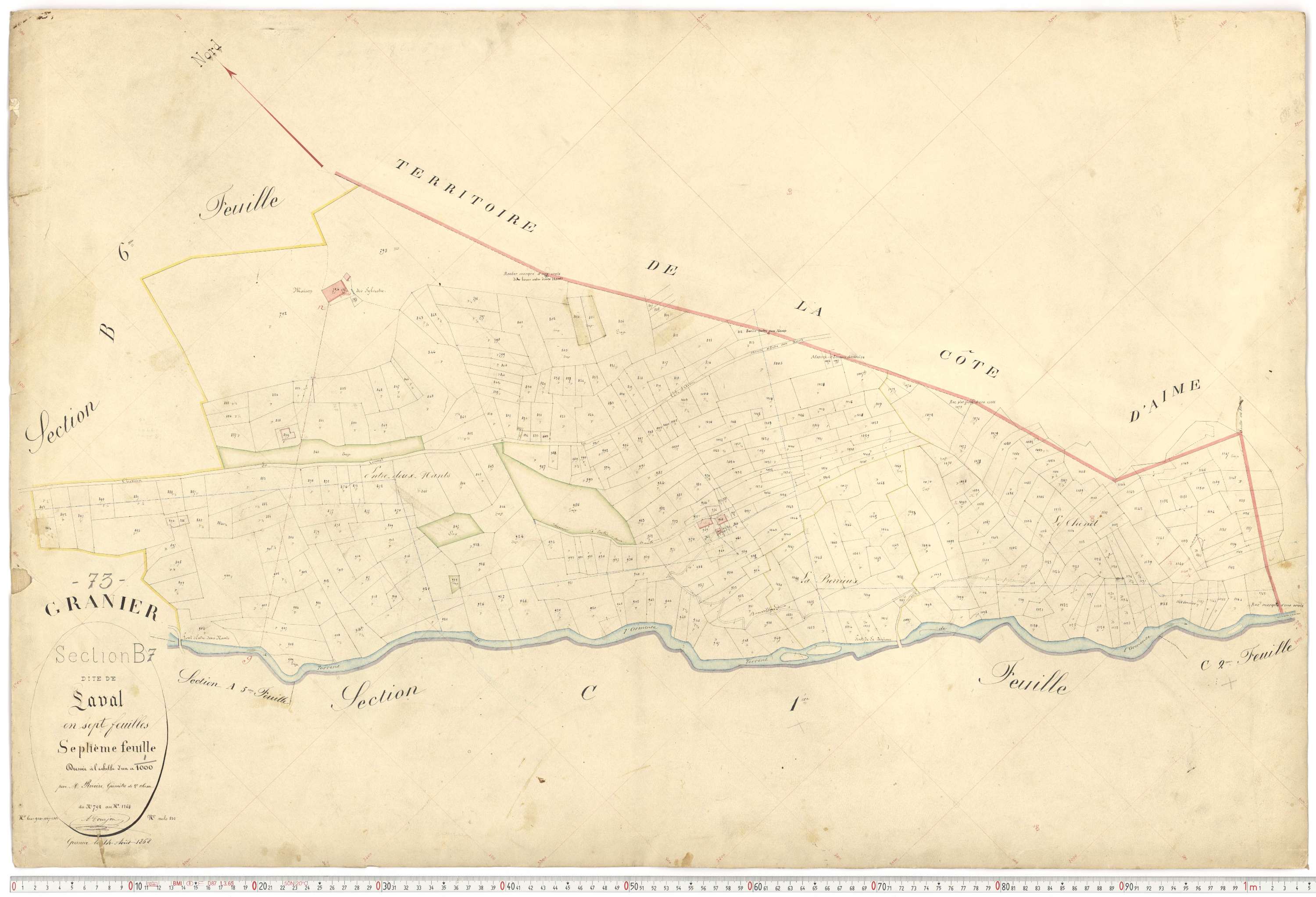 Granier - Plans cadastraux du premier cadastre français.