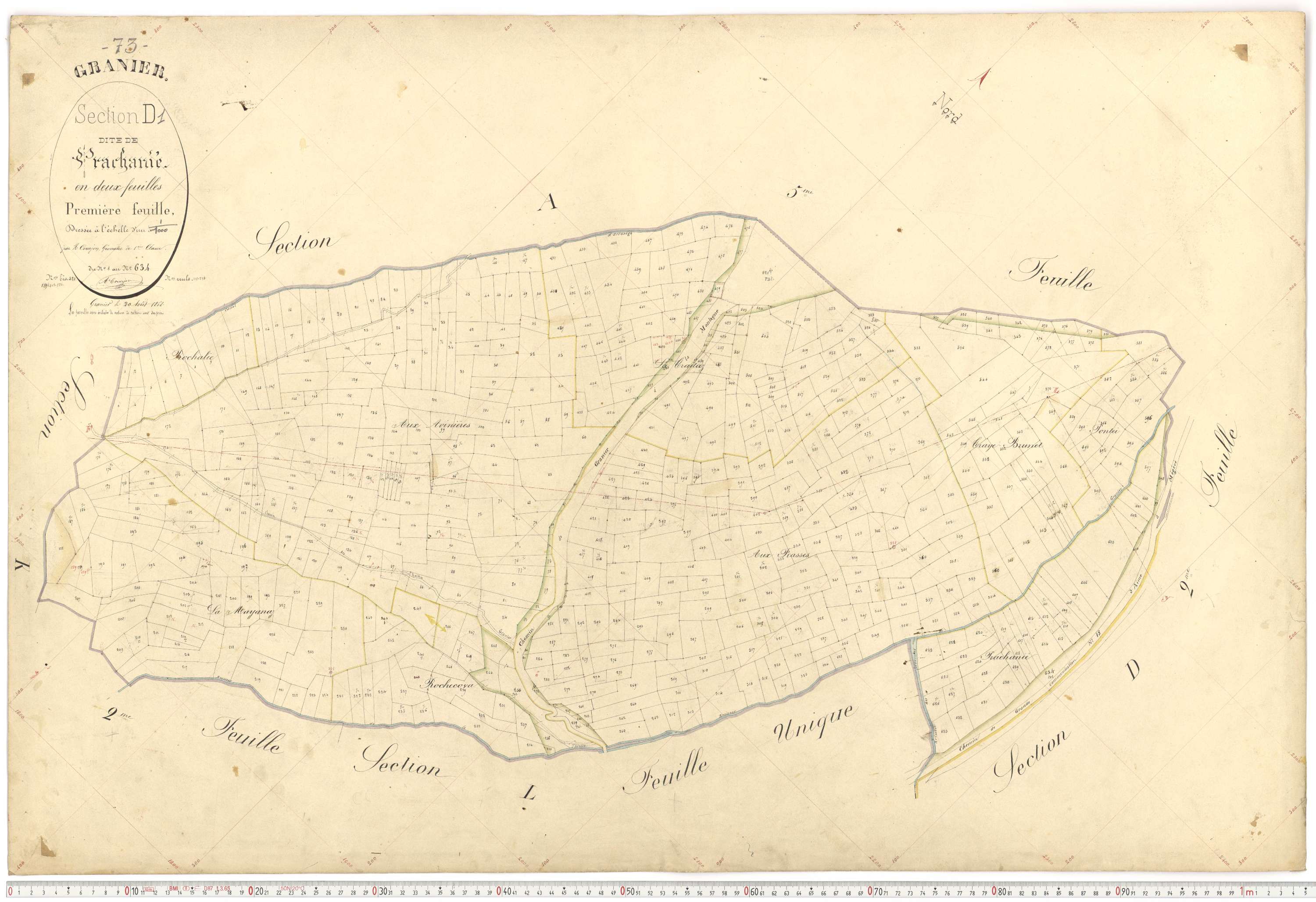 Granier - Plans cadastraux du premier cadastre français.