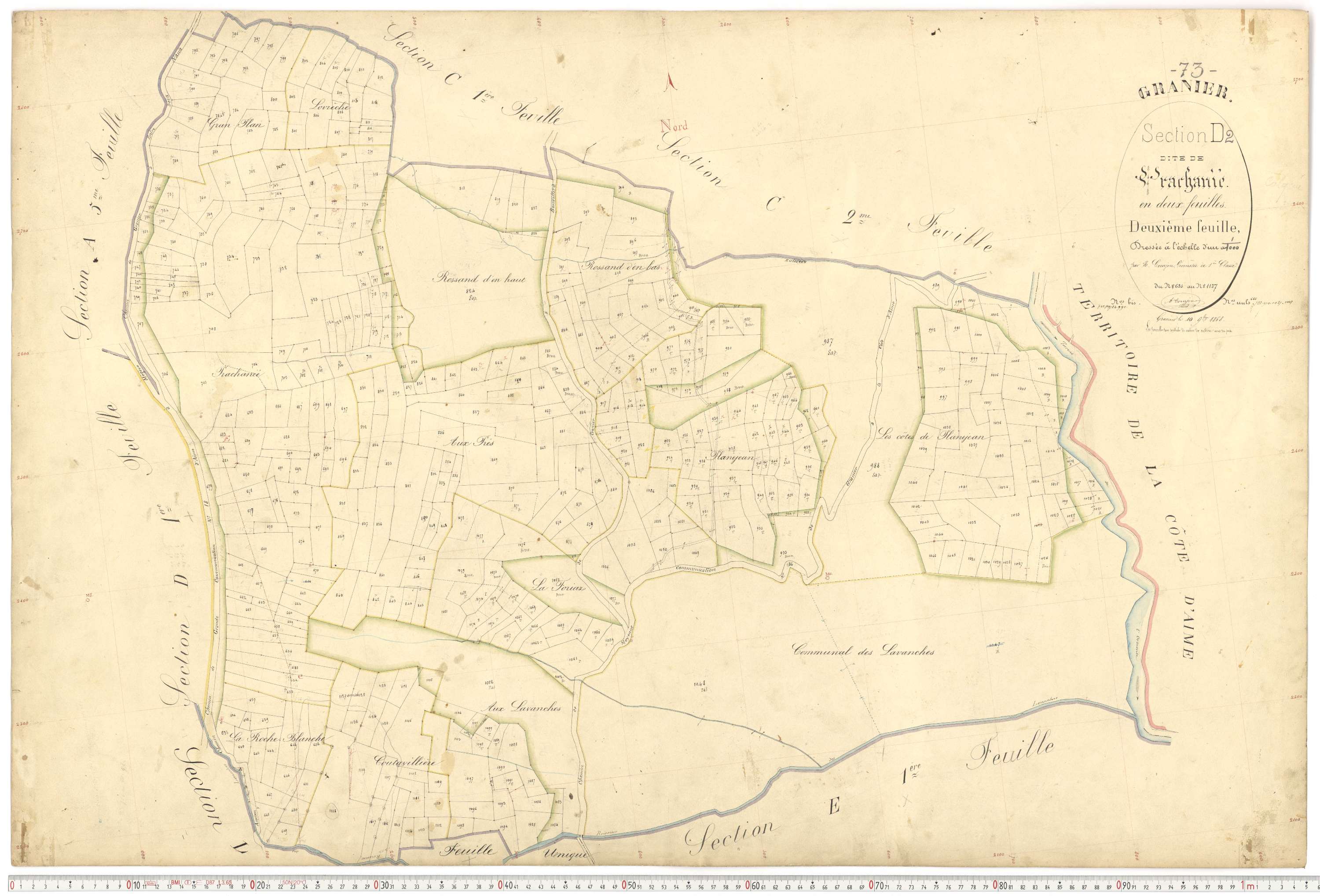 Granier - Plans cadastraux du premier cadastre français.