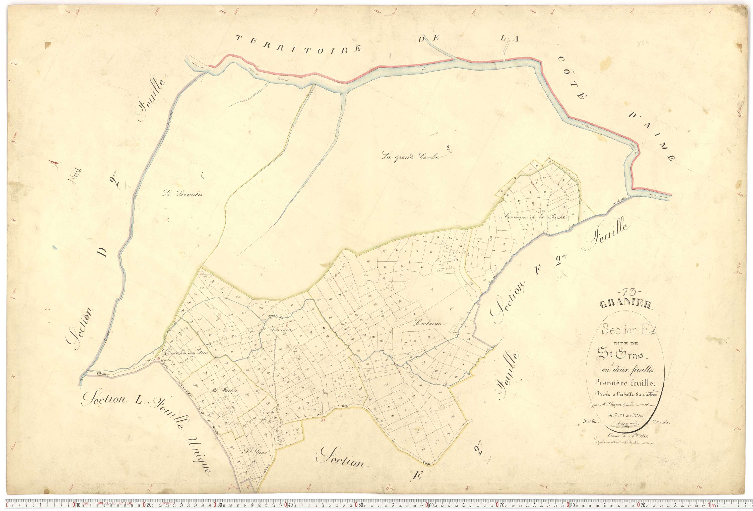 Granier - Plans cadastraux du premier cadastre français.