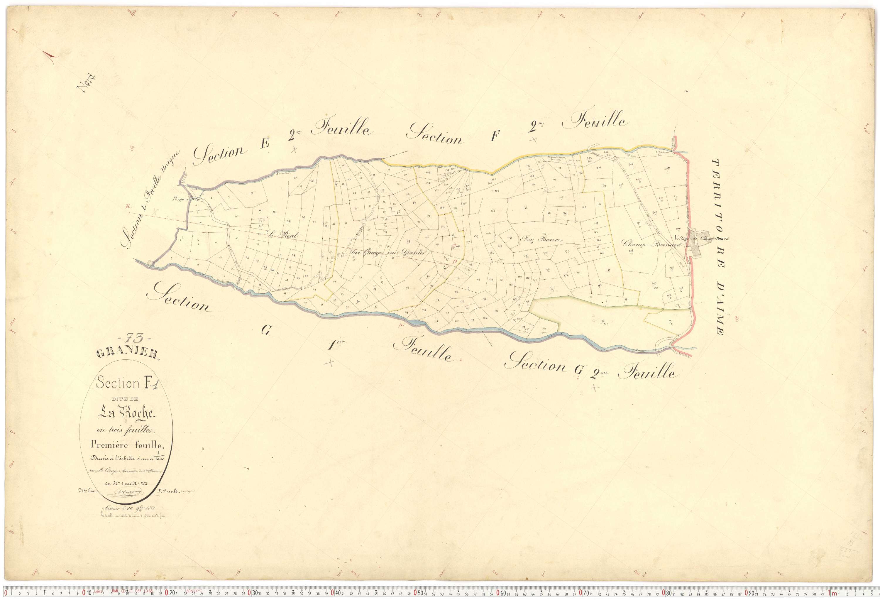 Granier - Plans cadastraux du premier cadastre français.