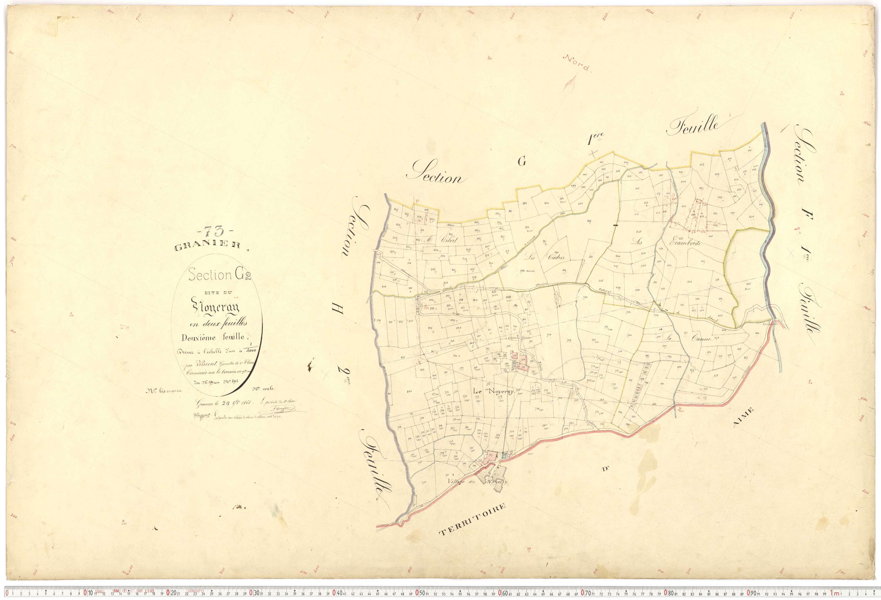 Granier - Plans cadastraux du premier cadastre français.
