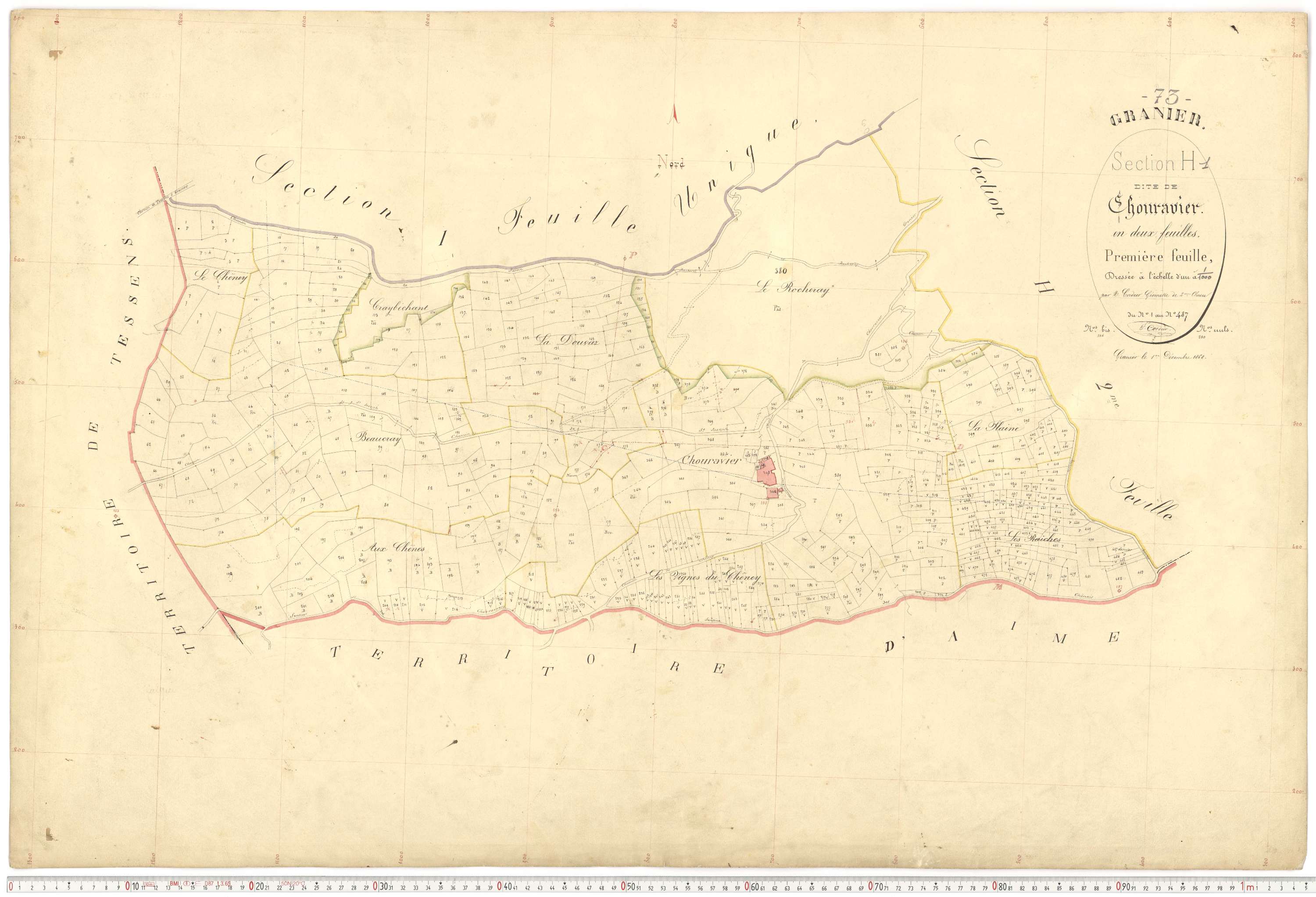 Granier - Plans cadastraux du premier cadastre français.
