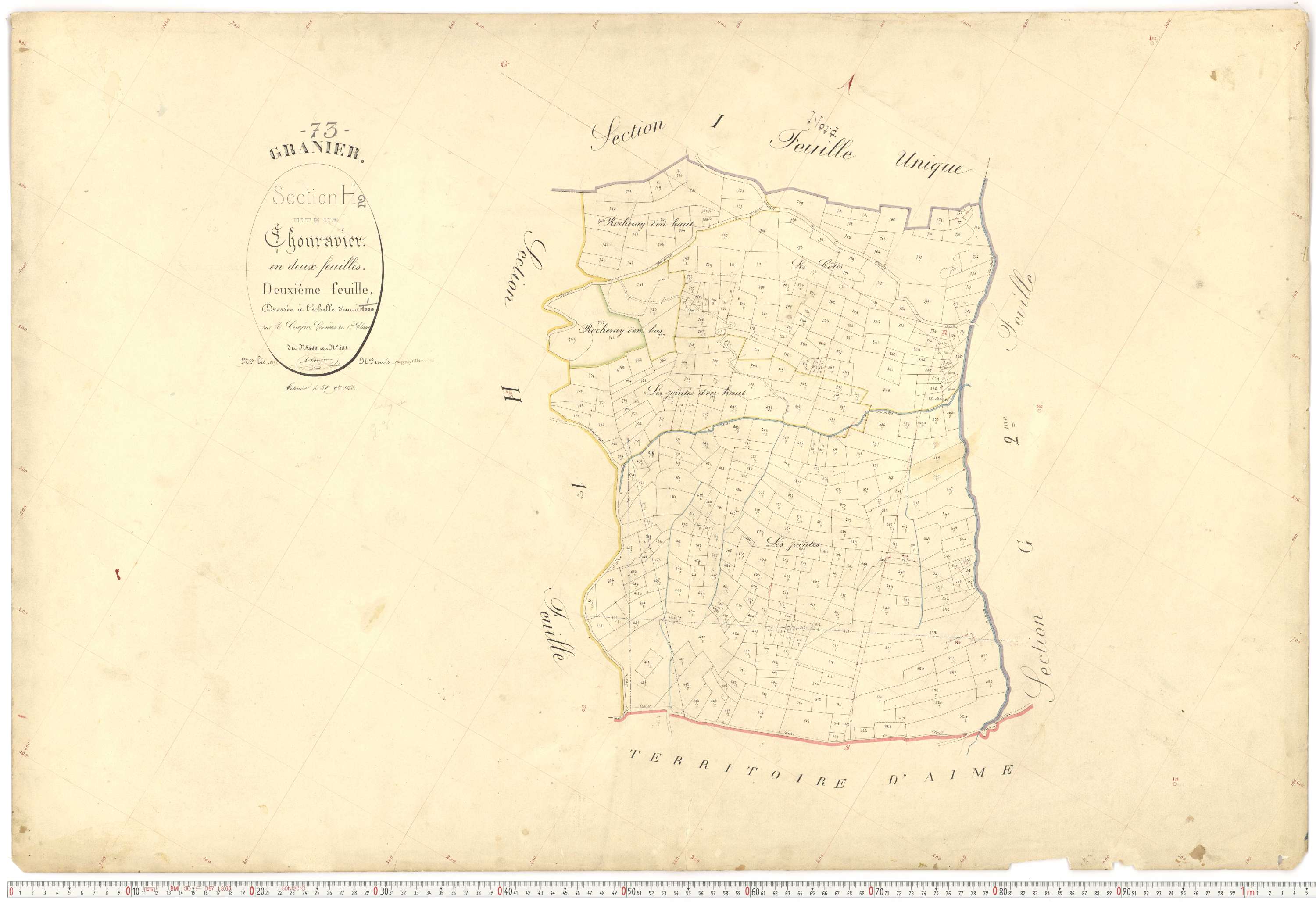Granier - Plans cadastraux du premier cadastre français.