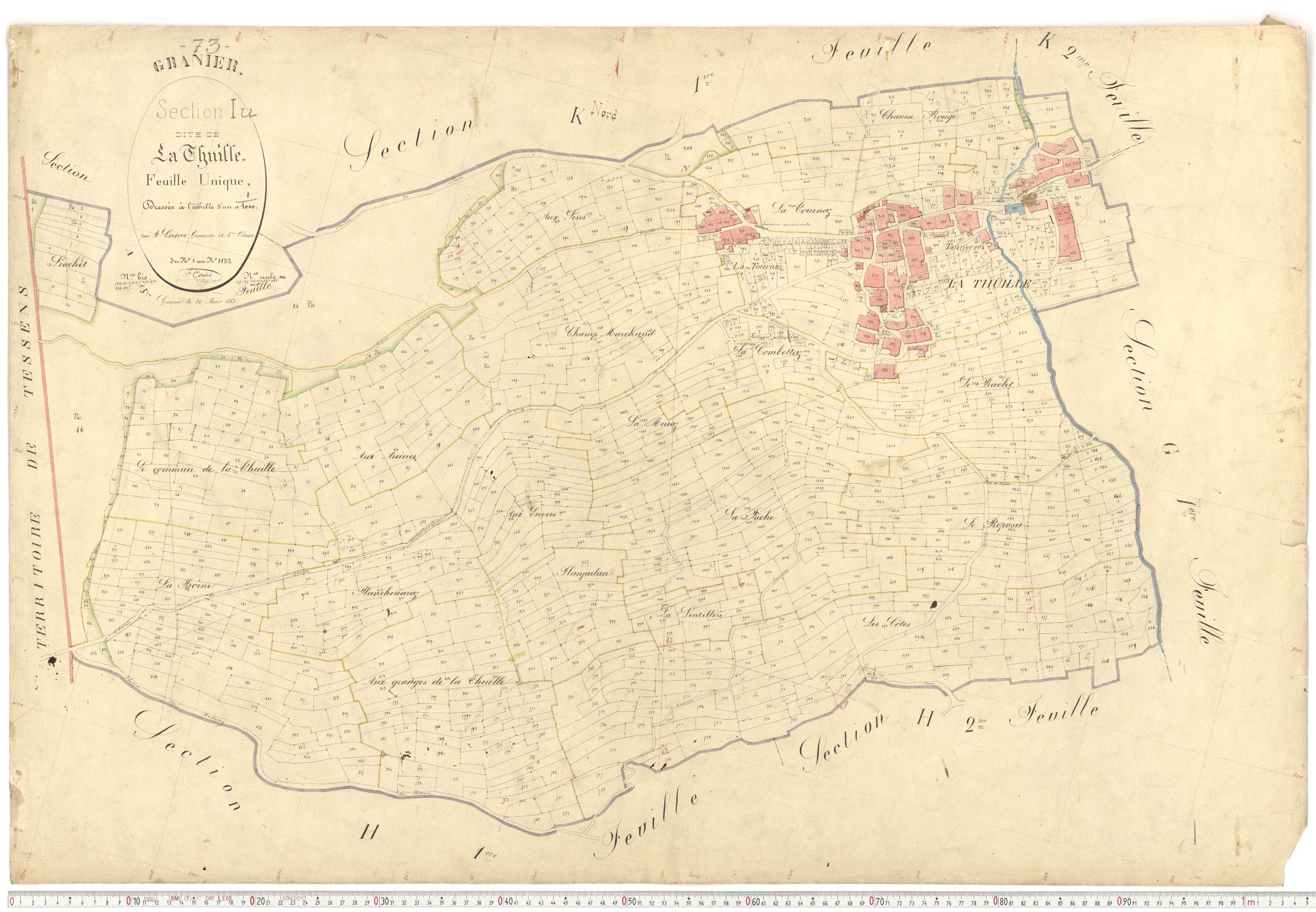 Granier - Plans cadastraux du premier cadastre français.