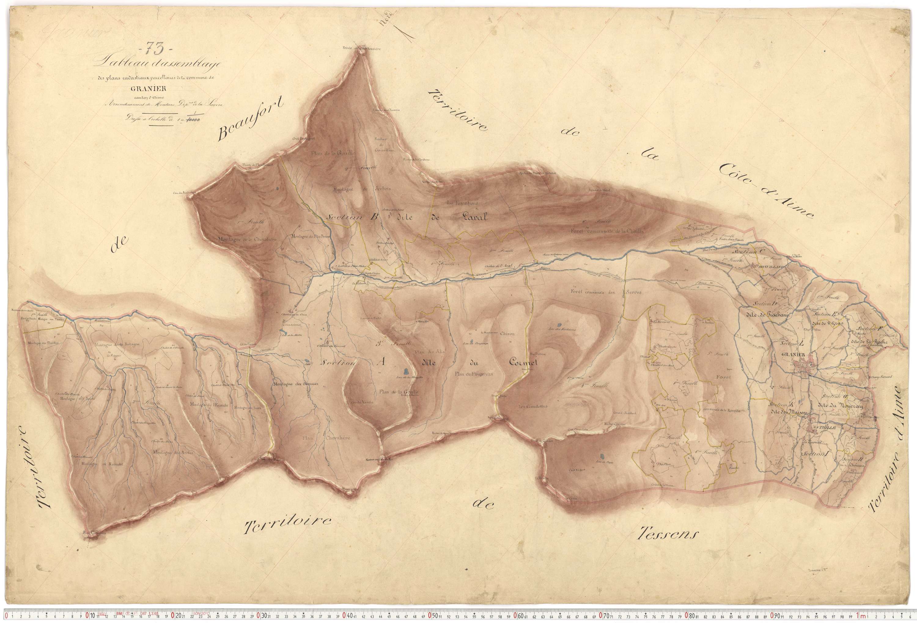 Granier - Plans cadastraux du premier cadastre français.