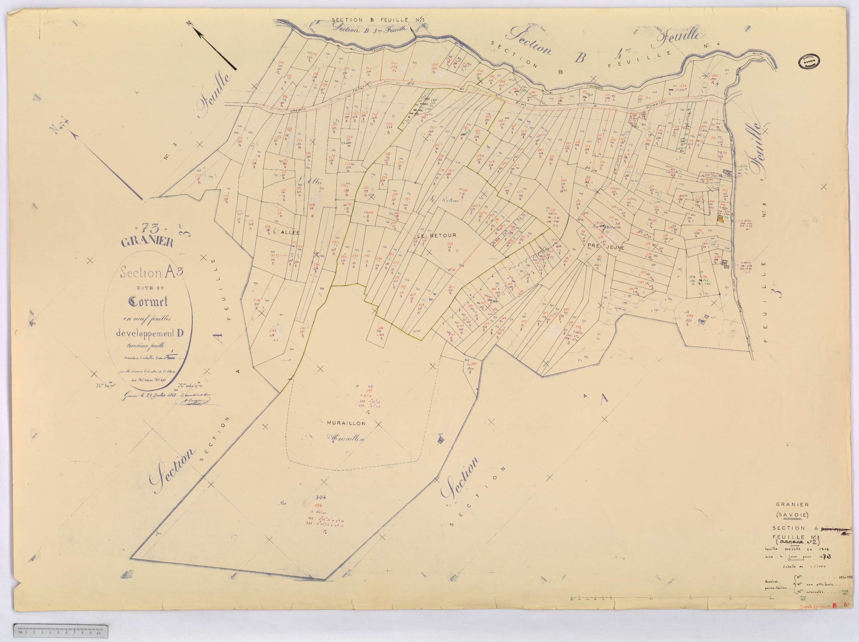 Granier - Cadastre rénové (1973).