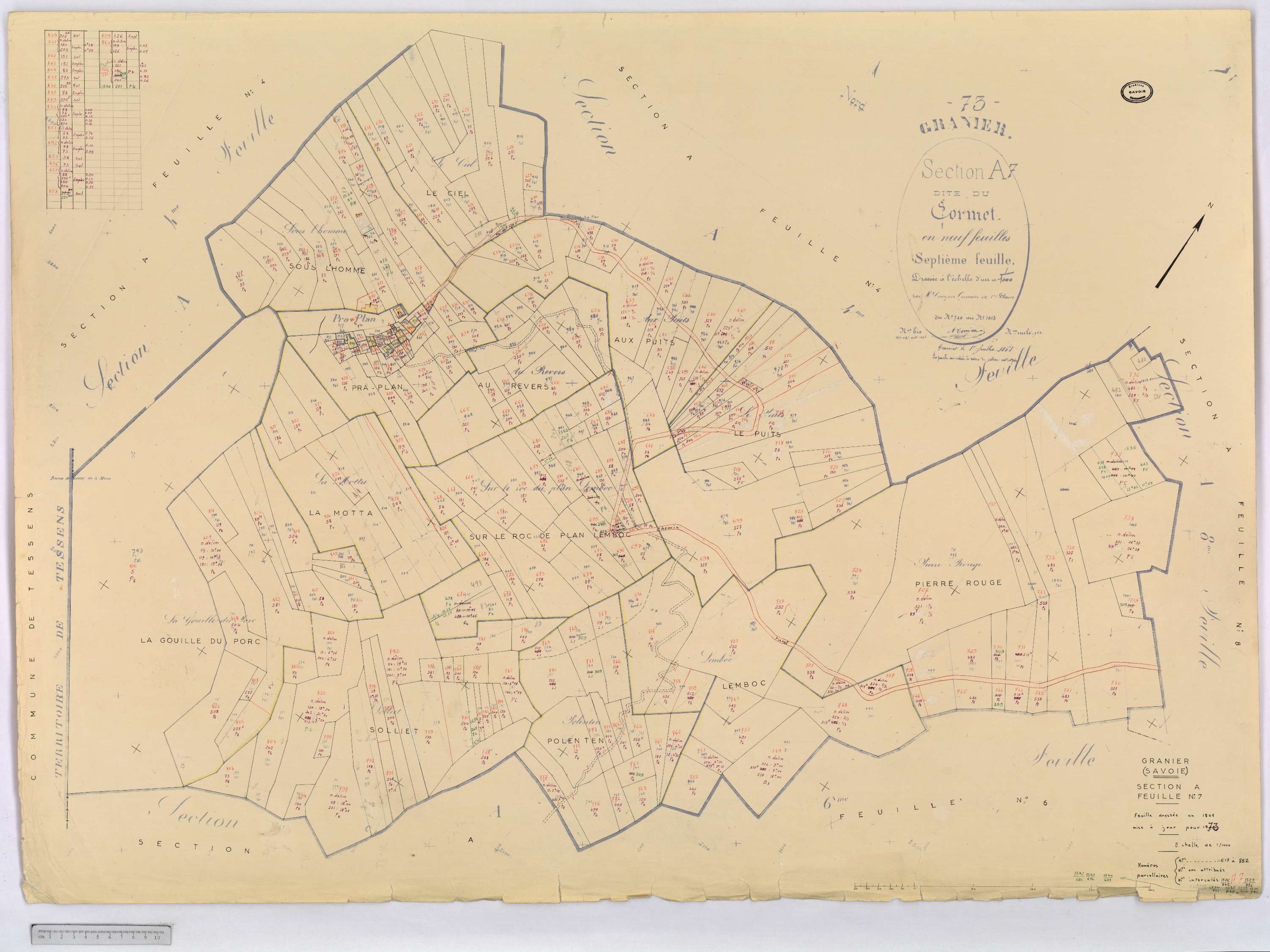 Granier - Cadastre rénové (1973).