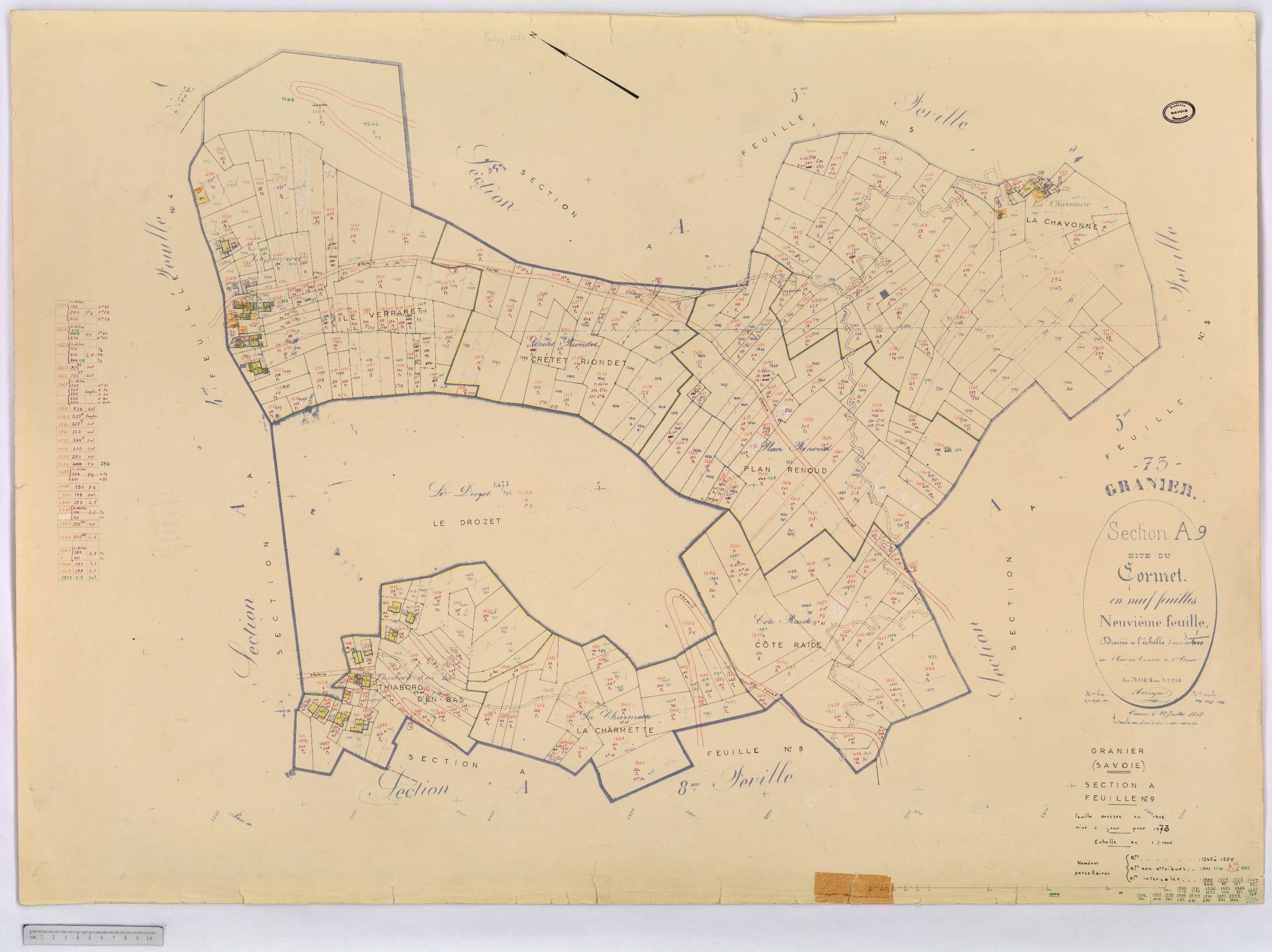 Granier - Cadastre rénové (1973).