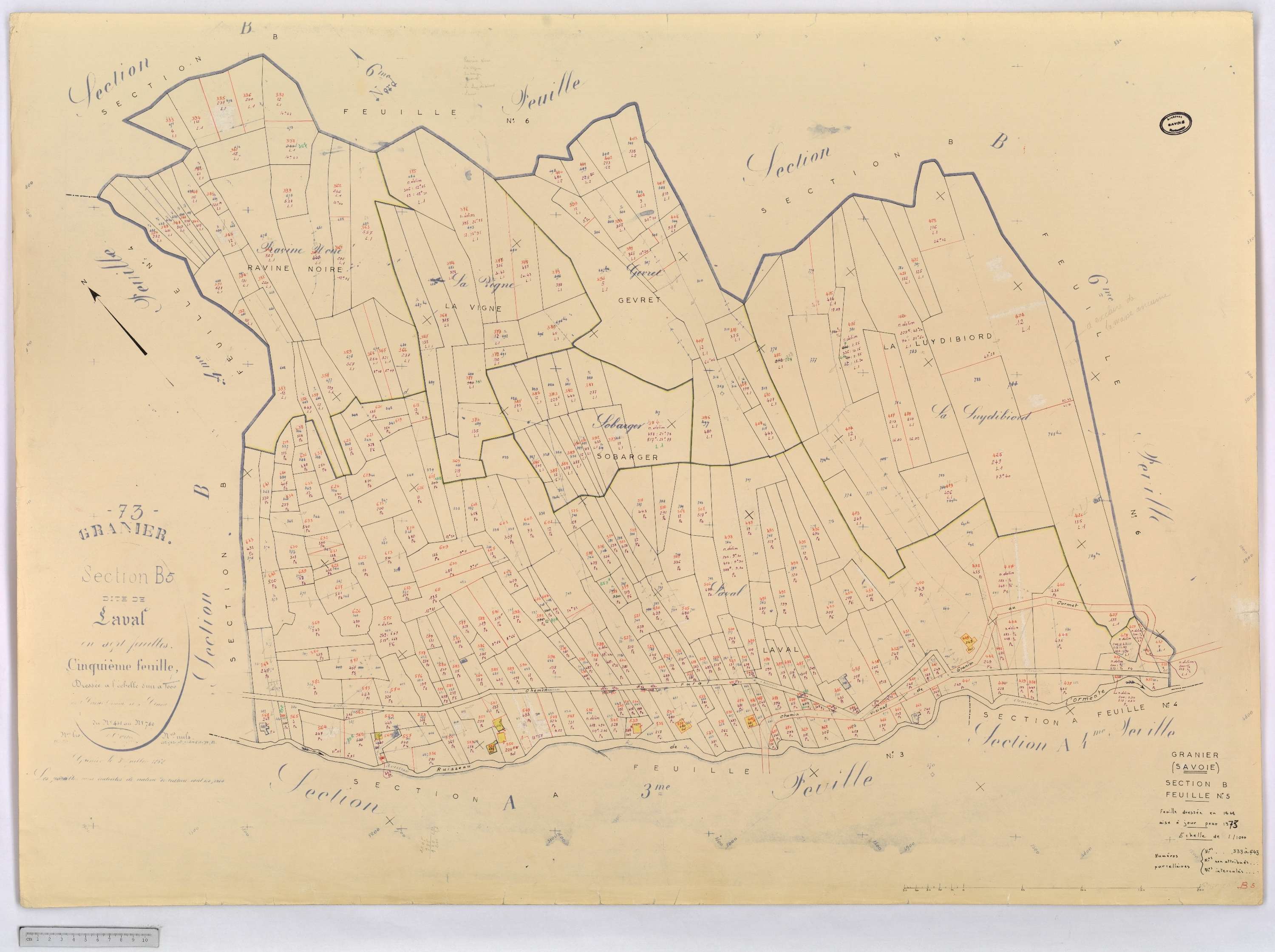 Granier - Cadastre rénové (1973).