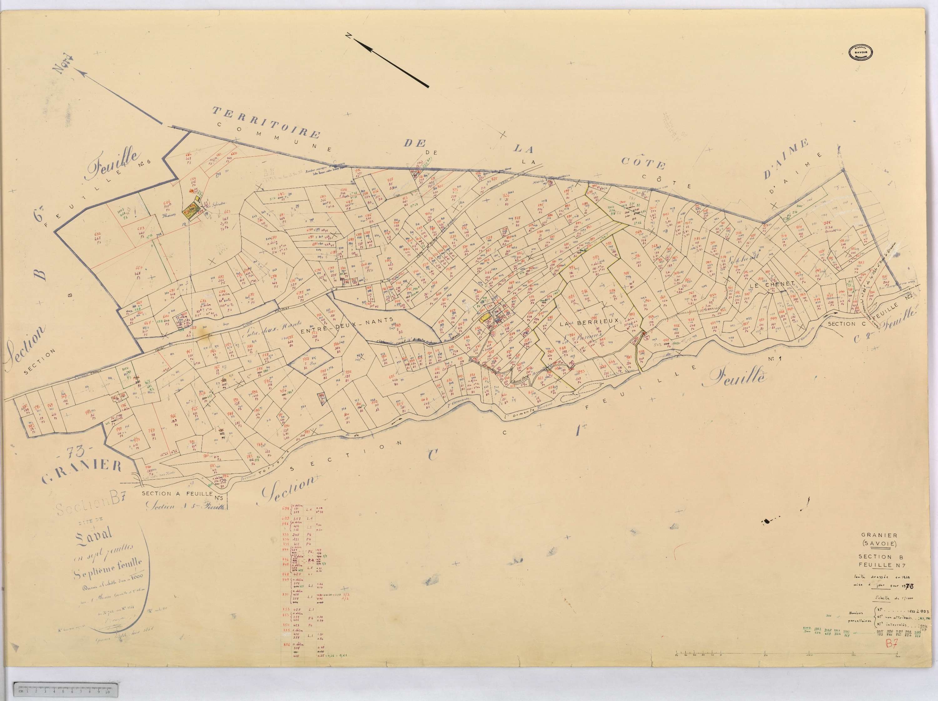 Granier - Cadastre rénové (1973).