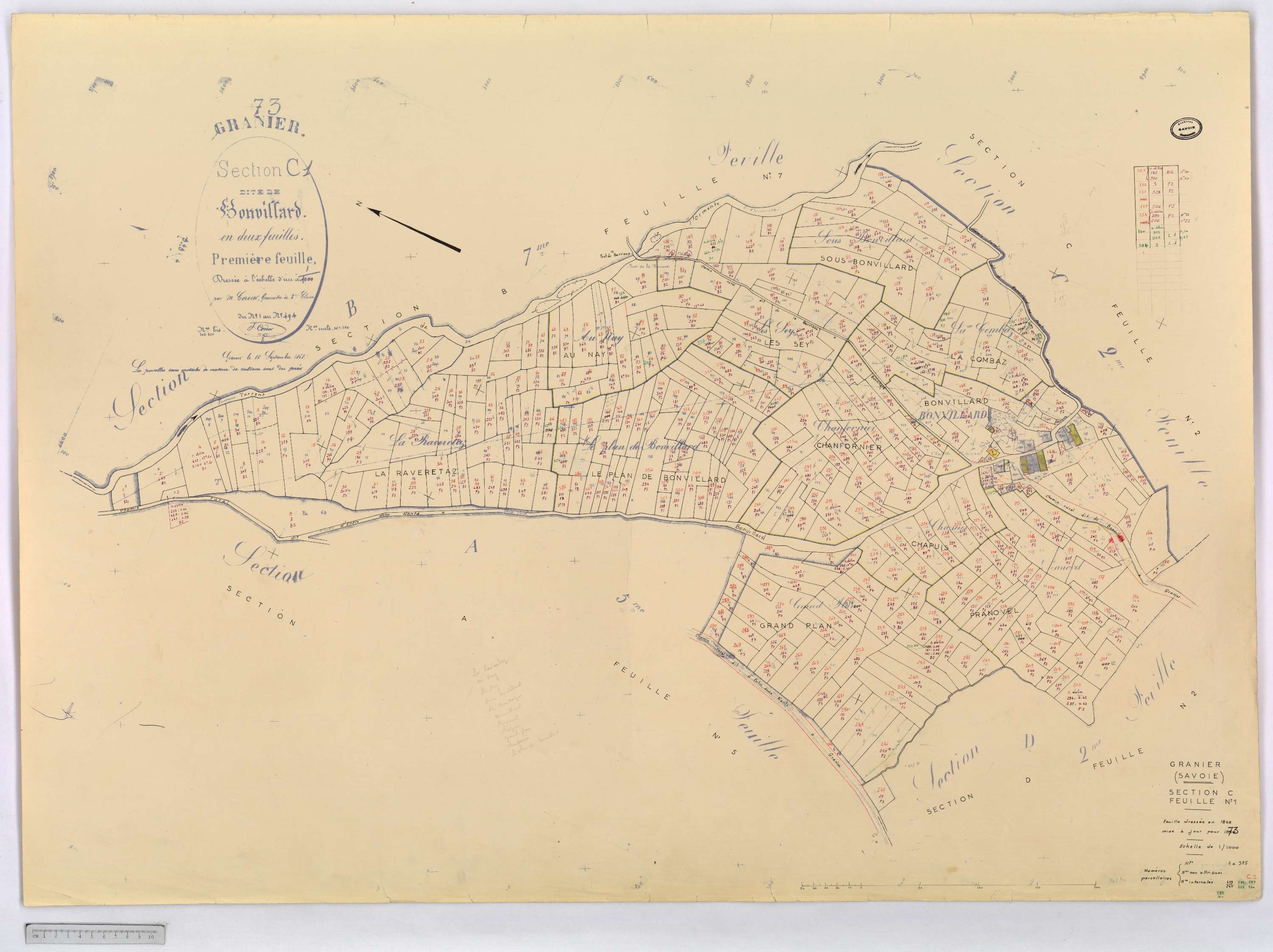 Granier - Cadastre rénové (1973).