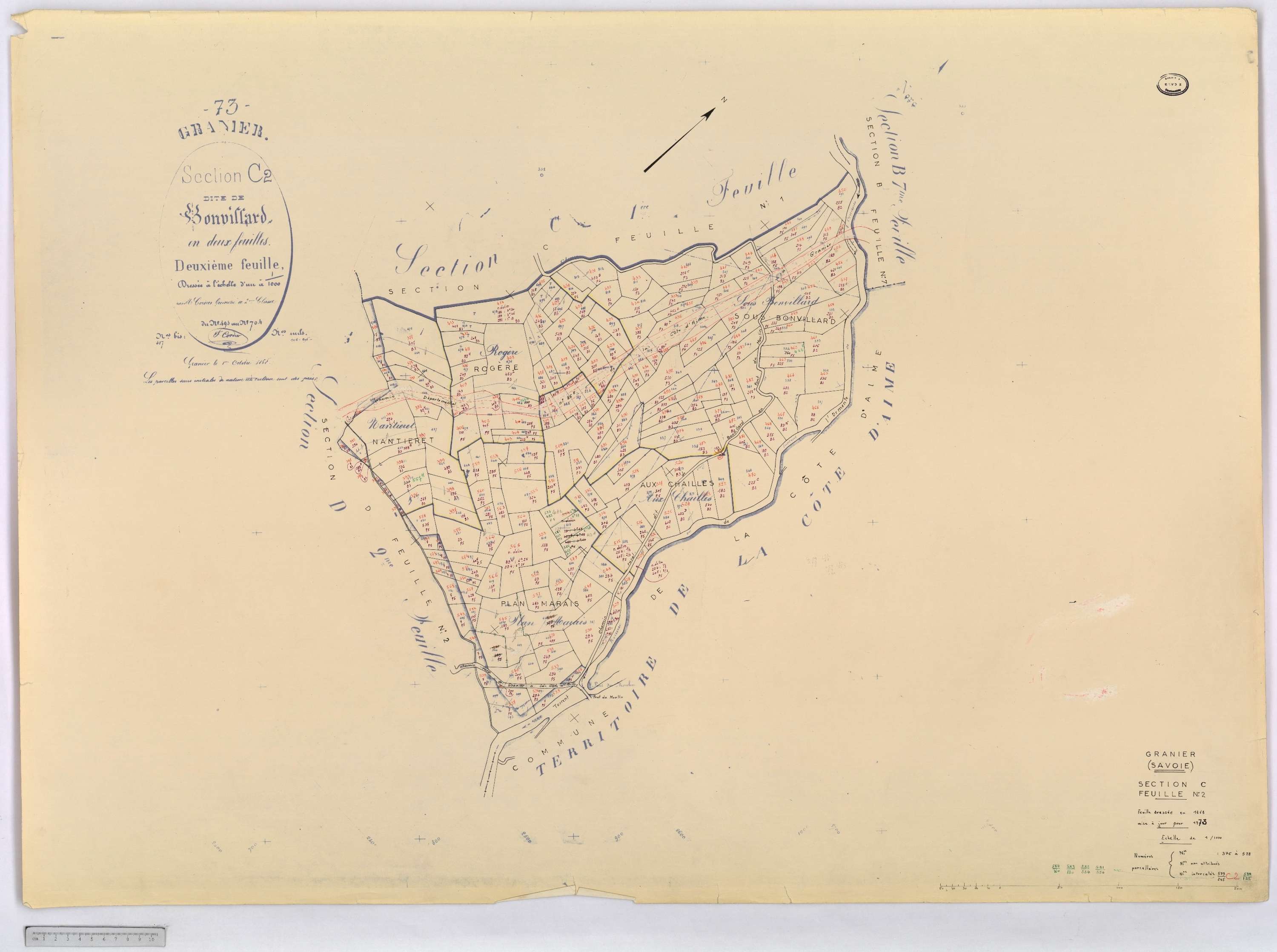 Granier - Cadastre rénové (1973).