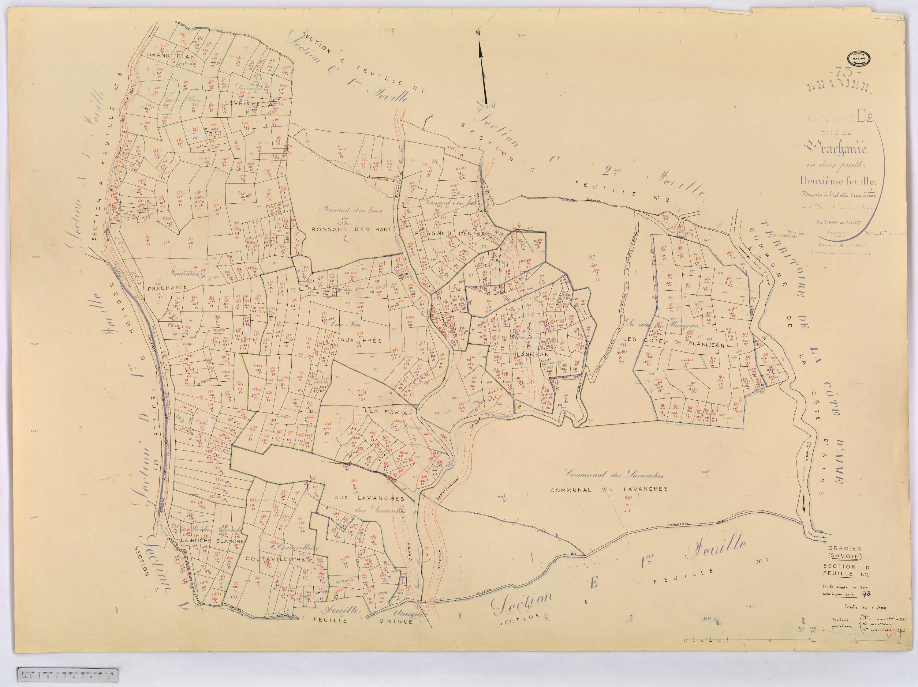 Granier - Cadastre rénové (1973).
