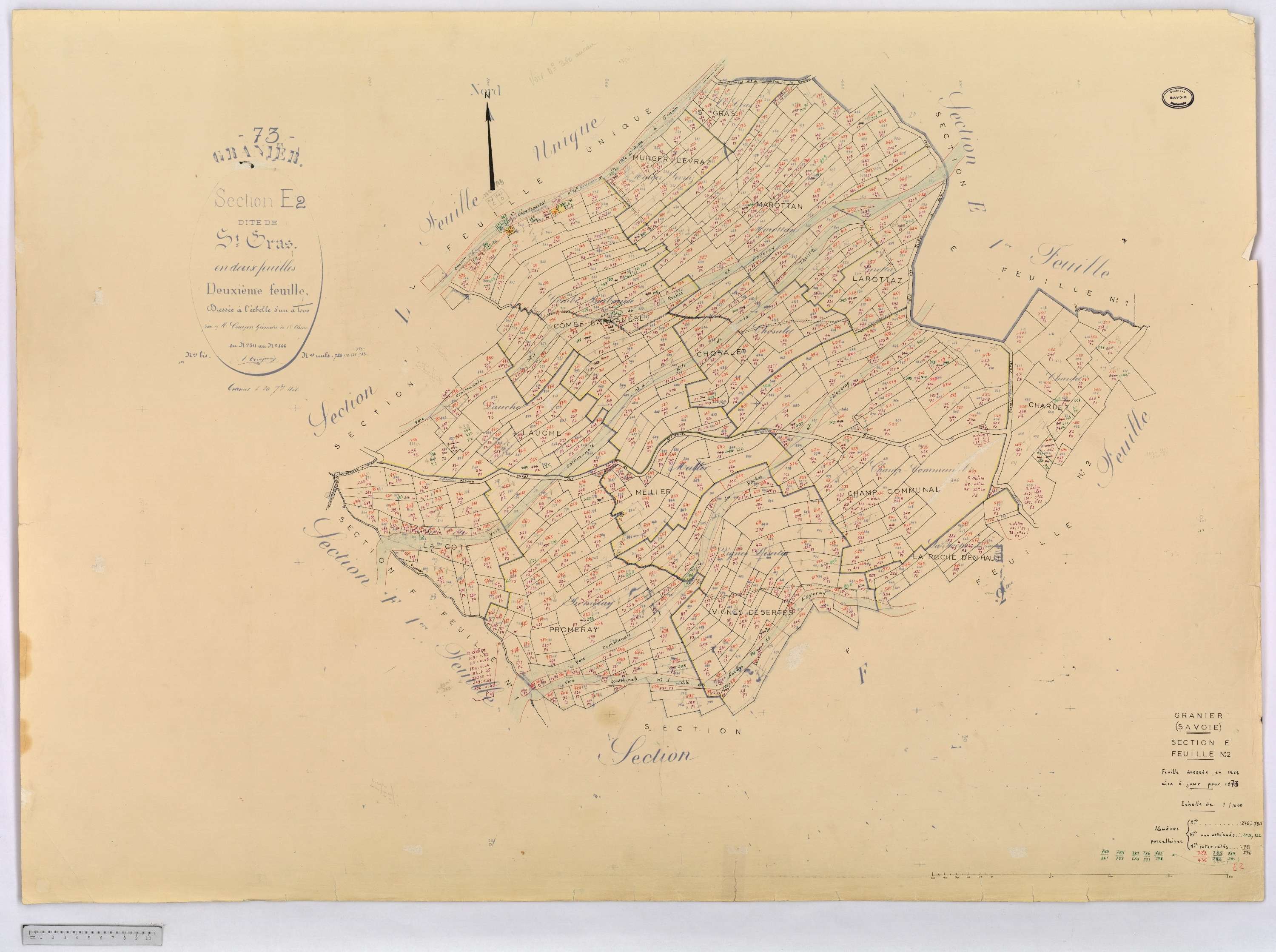 Granier - Cadastre rénové (1973).