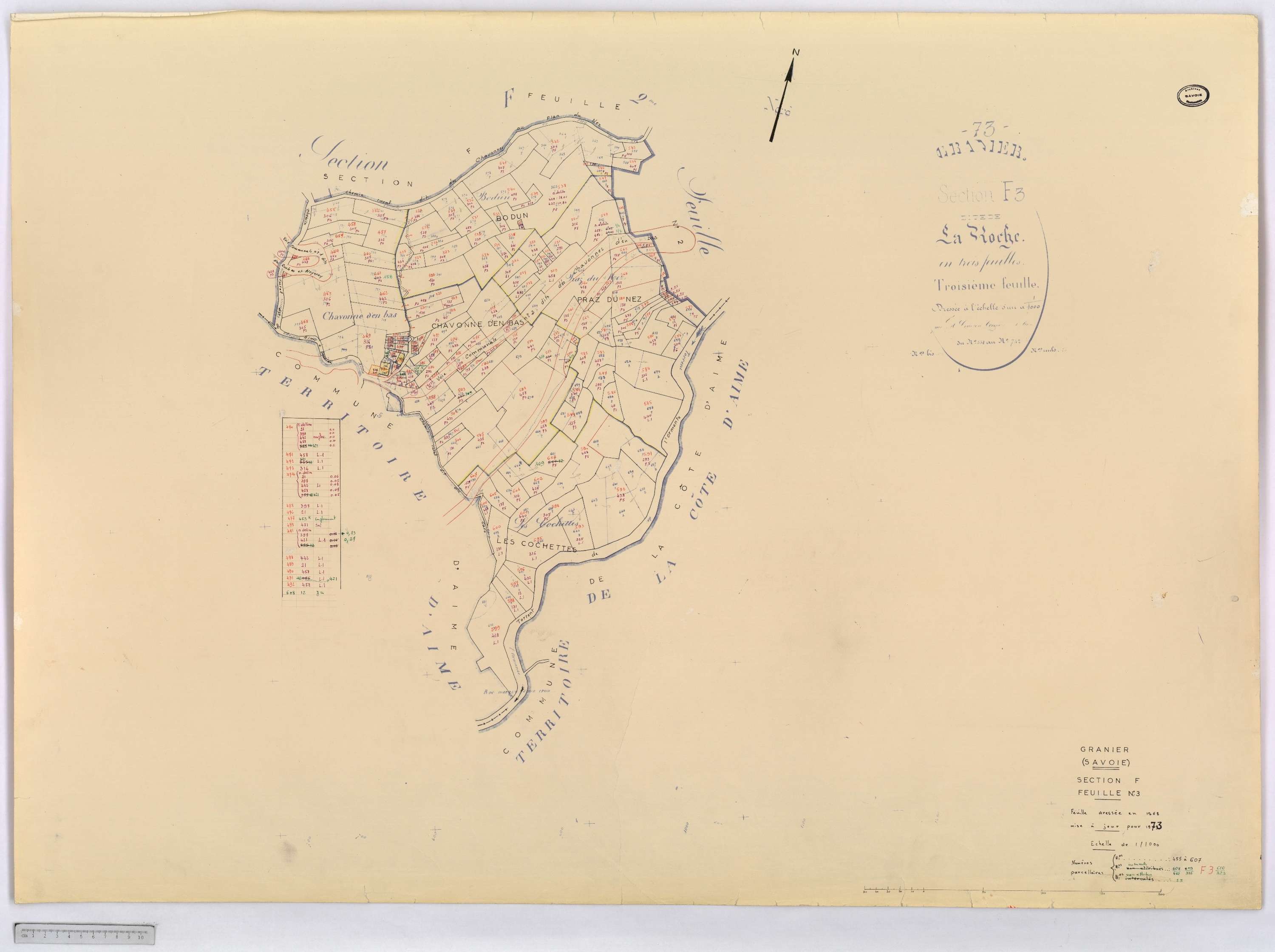 Granier - Cadastre rénové (1973).