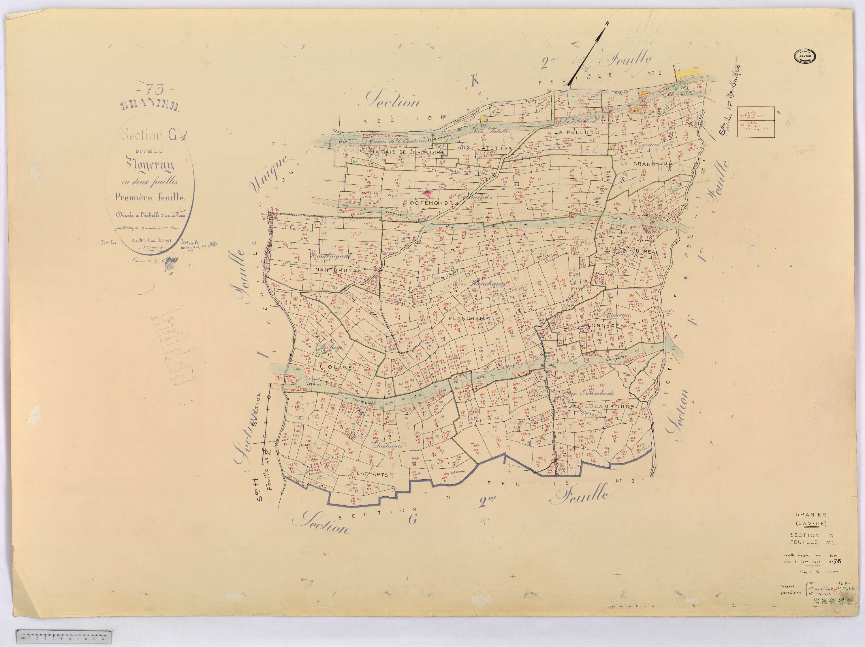 Granier - Cadastre rénové (1973).
