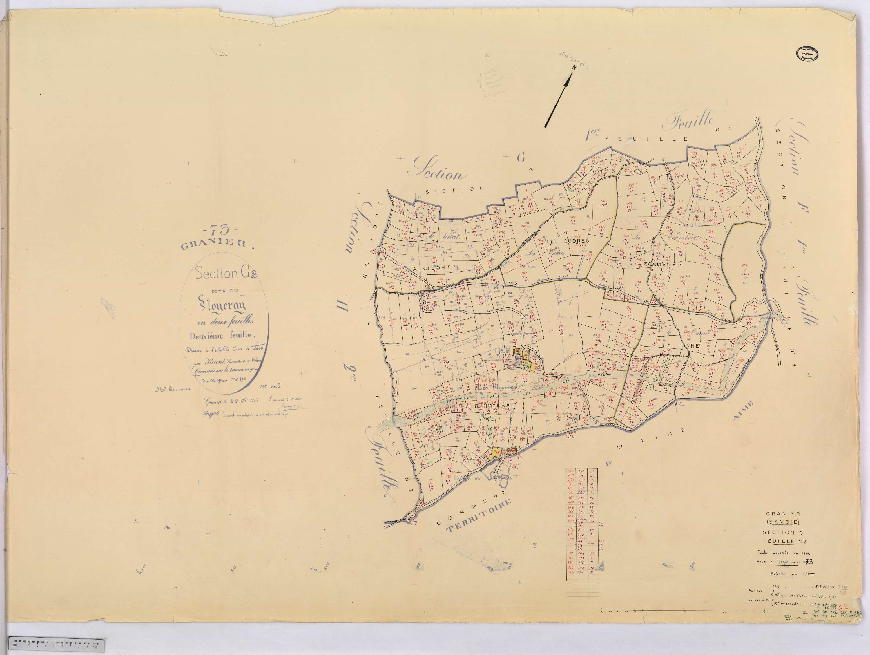 Granier - Cadastre rénové (1973).