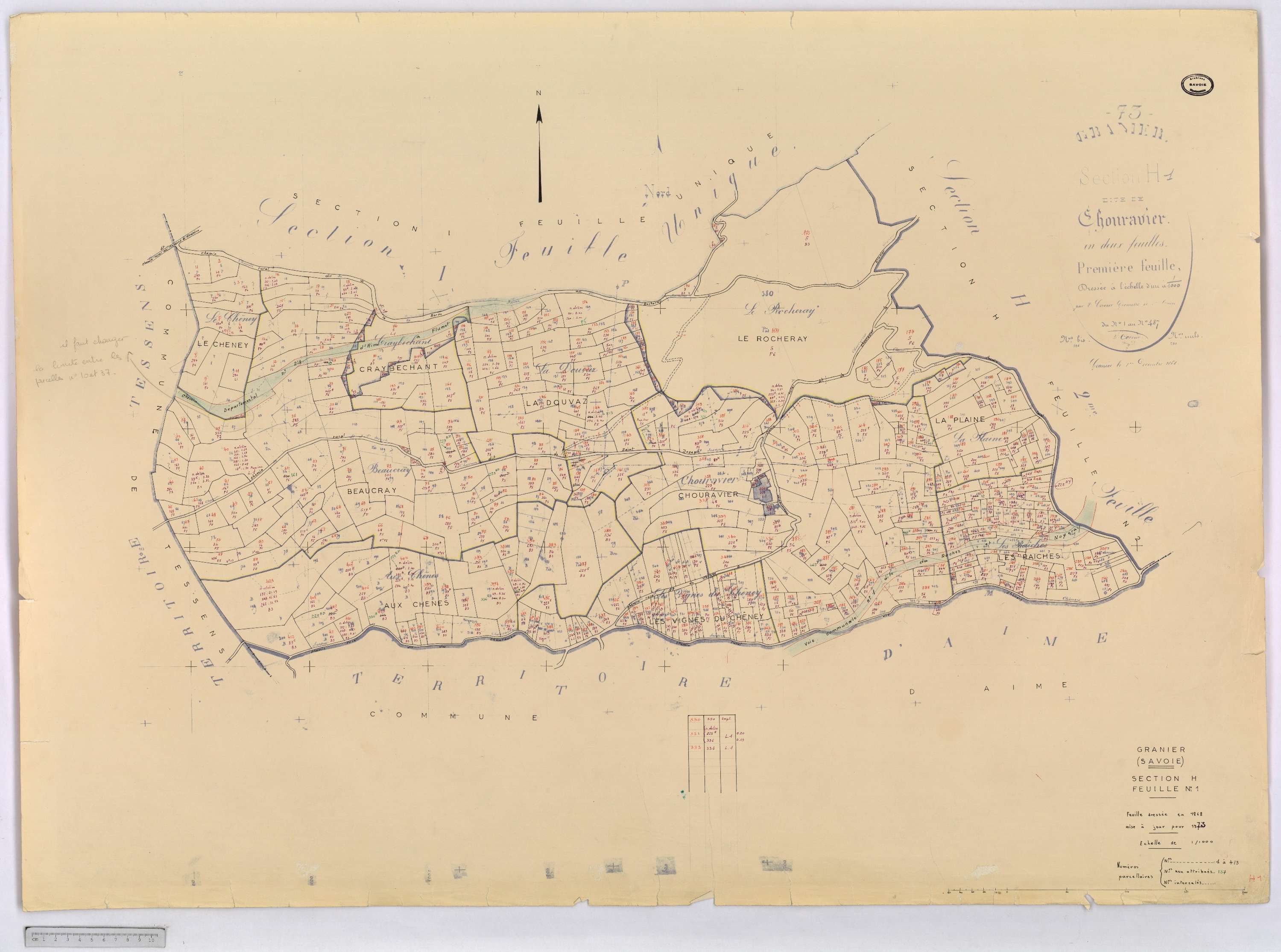 Granier - Cadastre rénové (1973).