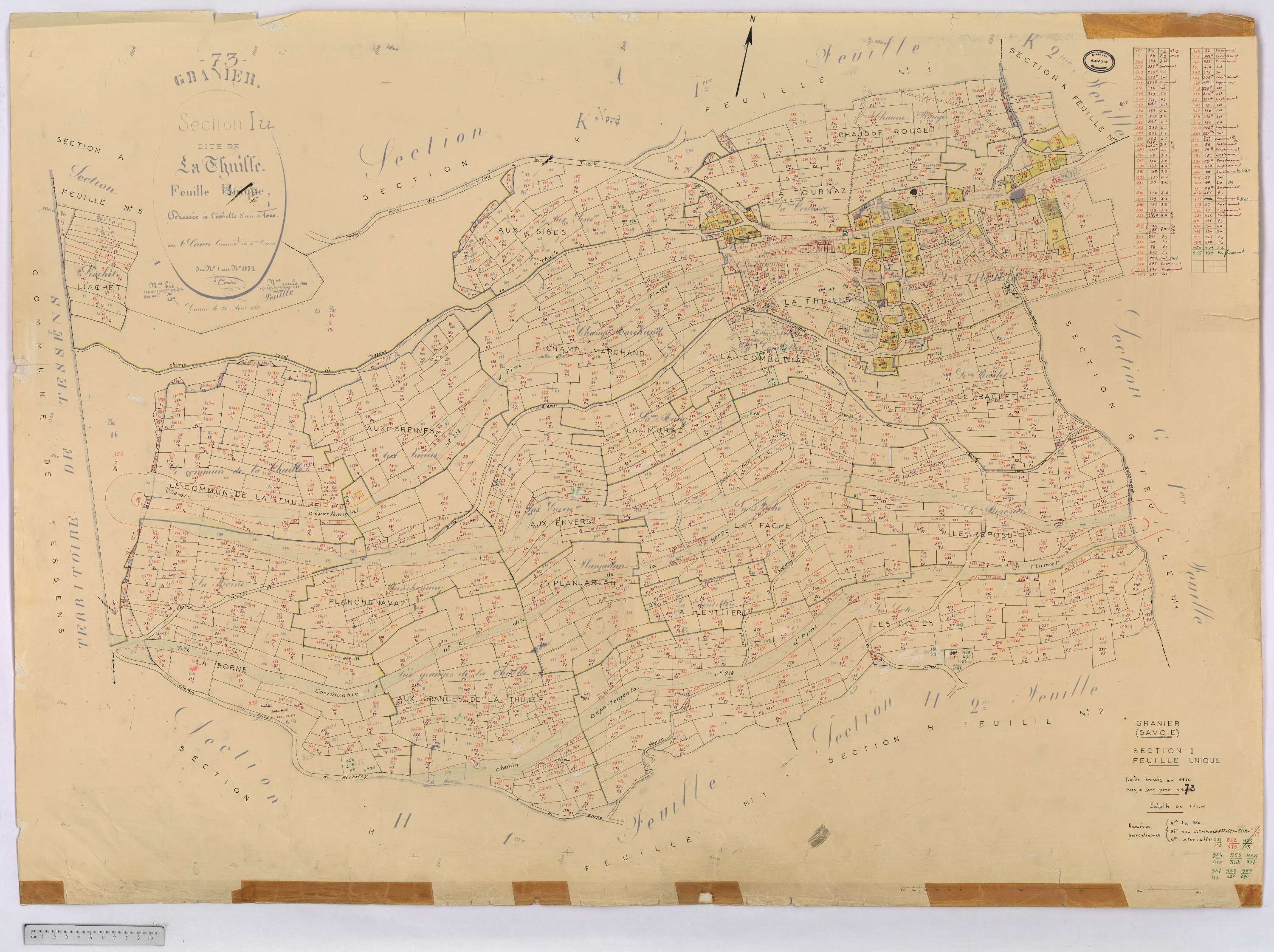 Granier - Cadastre rénové (1973).