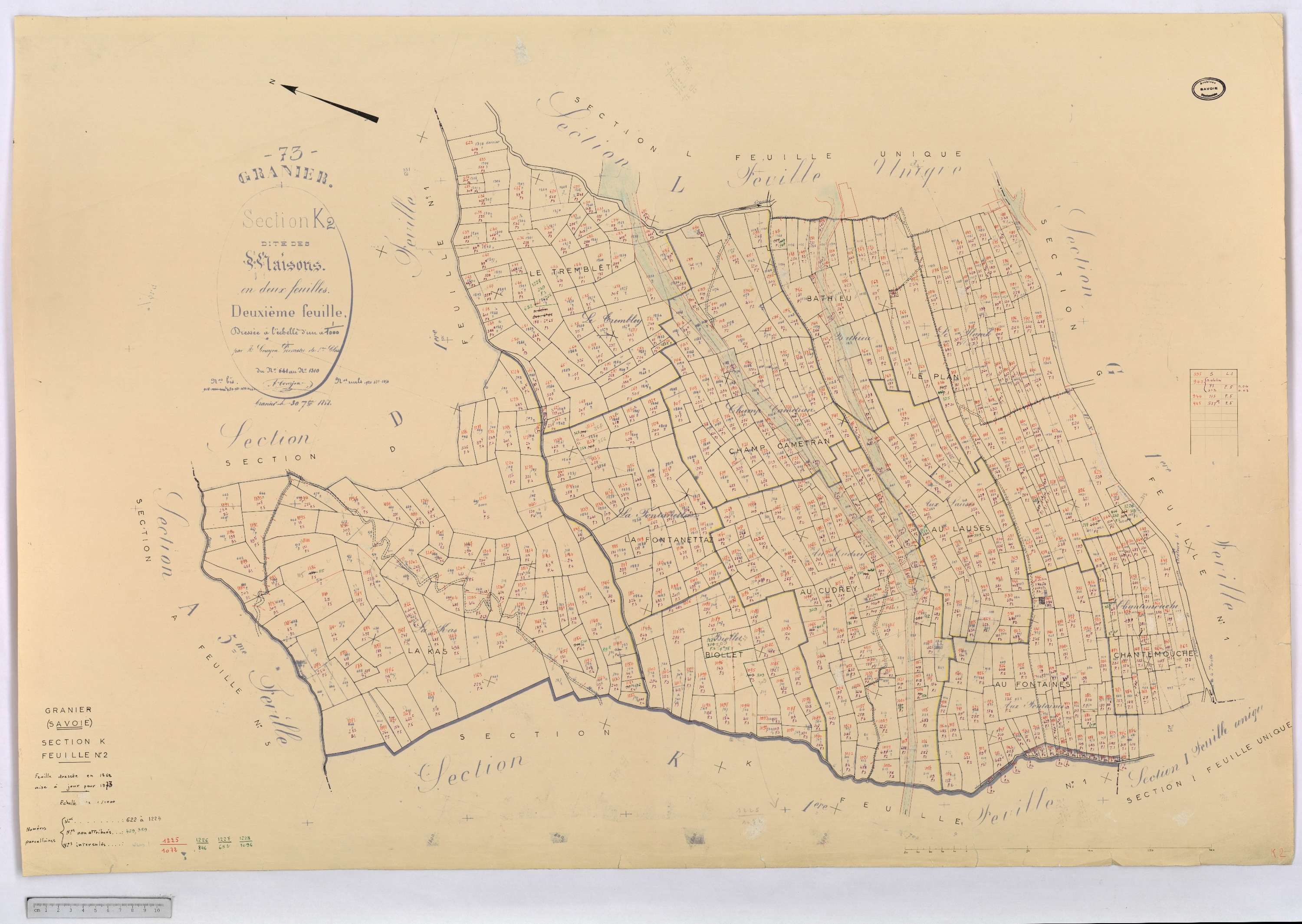Granier - Cadastre rénové (1973).