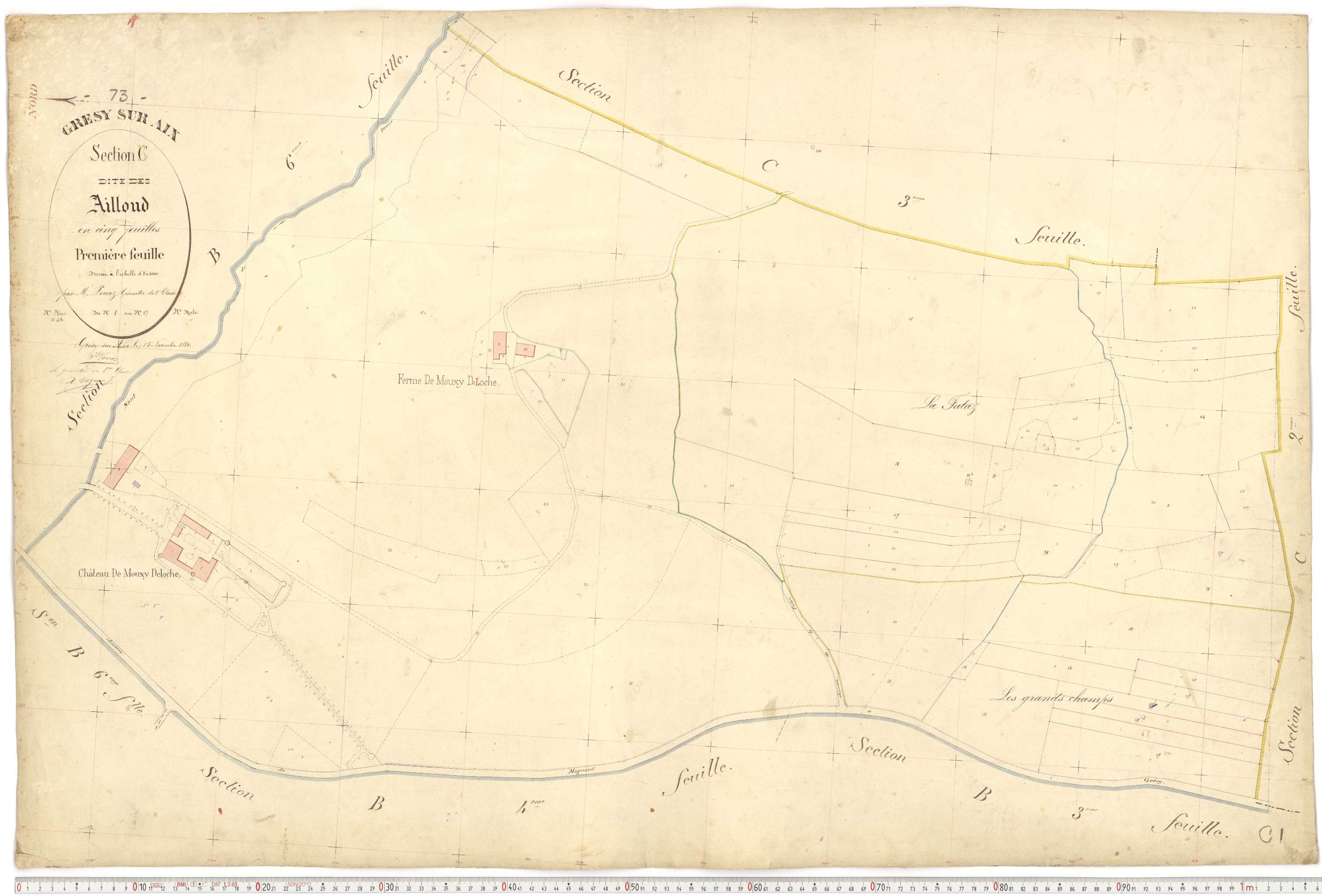 Grésy-sur-Aix - Cadastre français (1880).