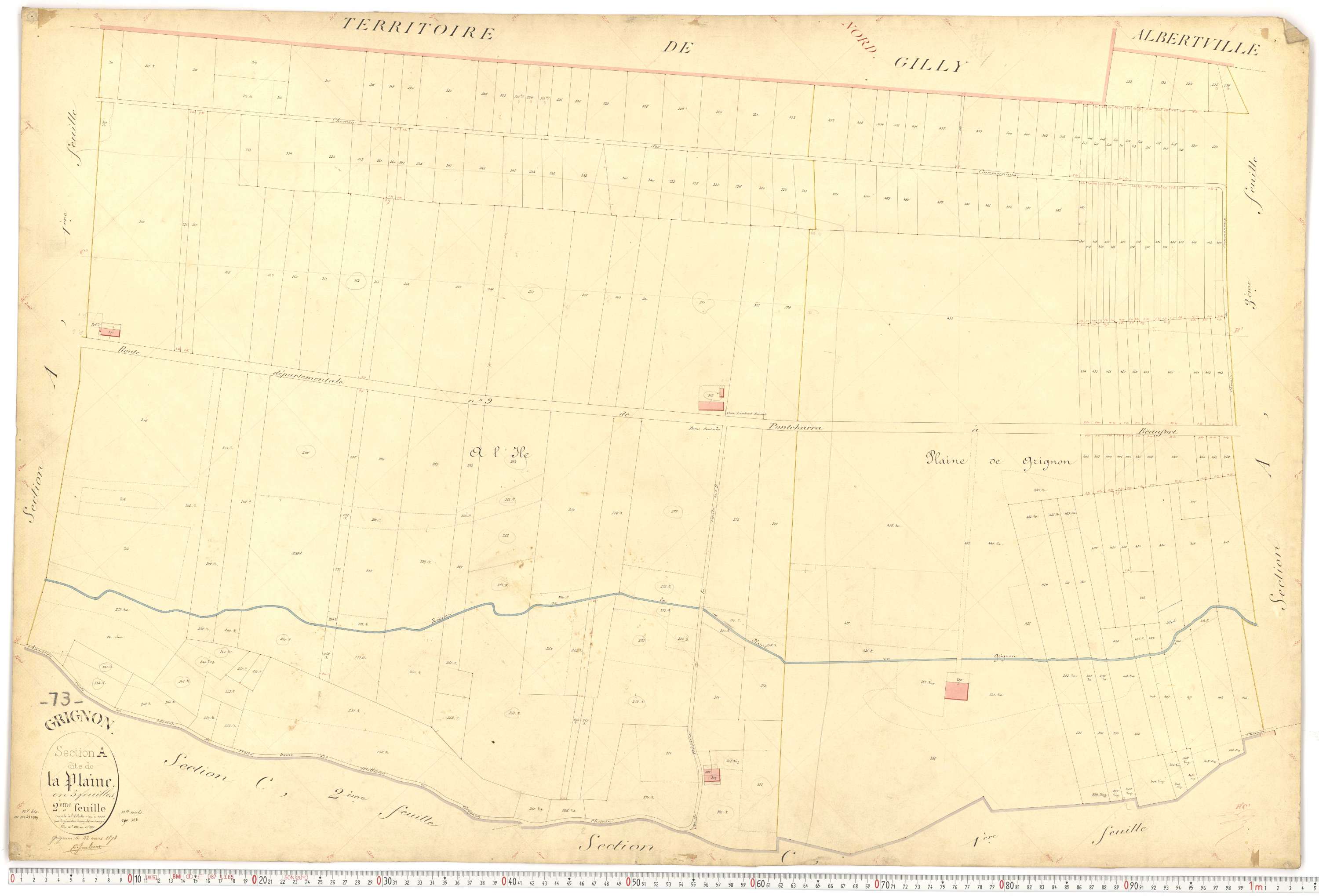 Grignon - Plans cadastraux du premier cadastre français.