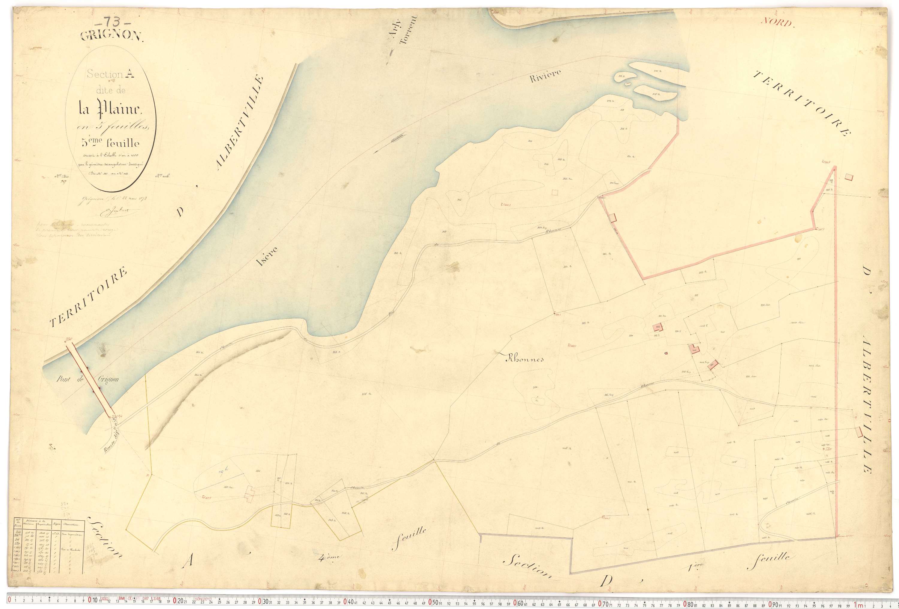 Grignon - Plans cadastraux du premier cadastre français.