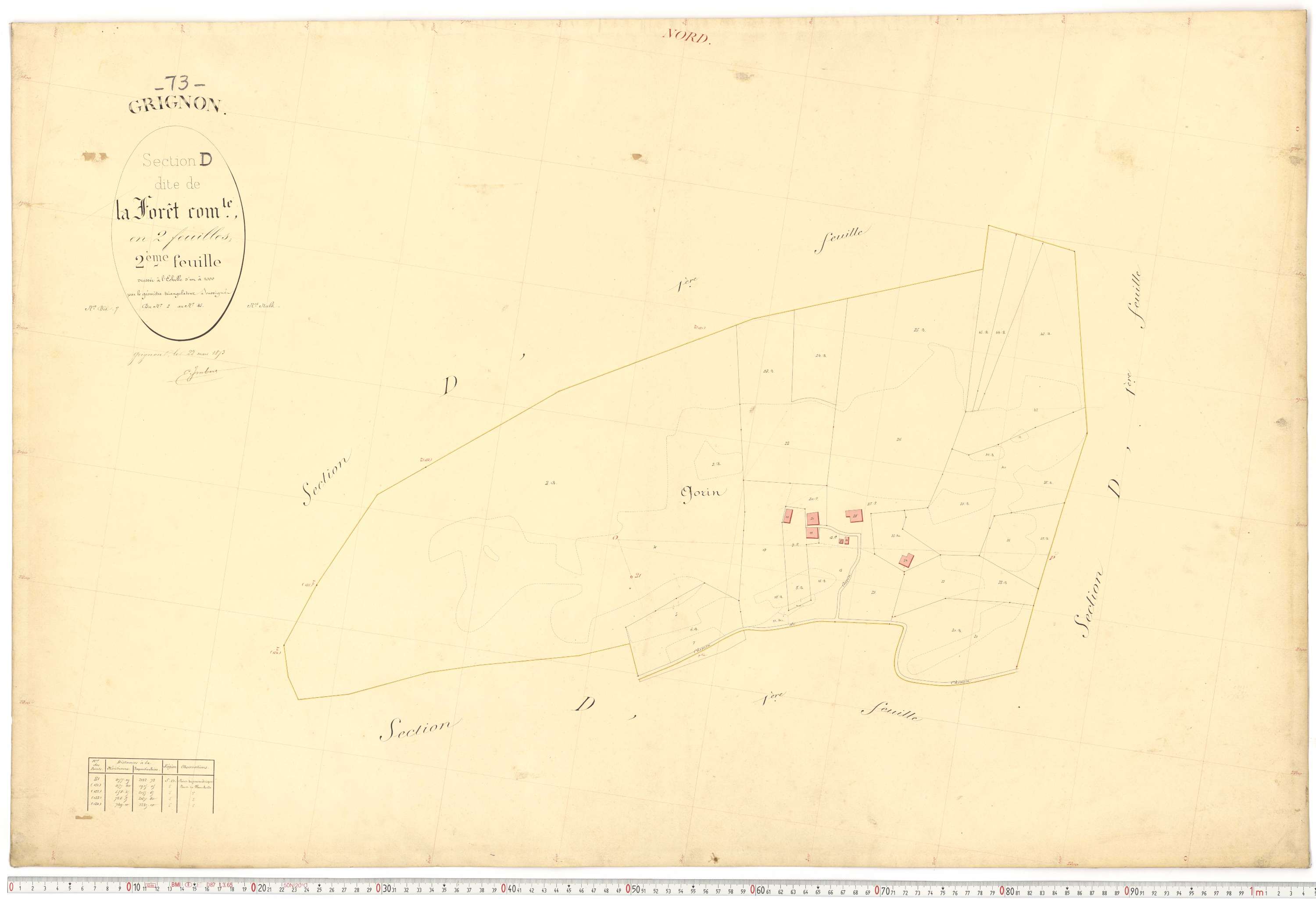 Grignon - Plans cadastraux du premier cadastre français.