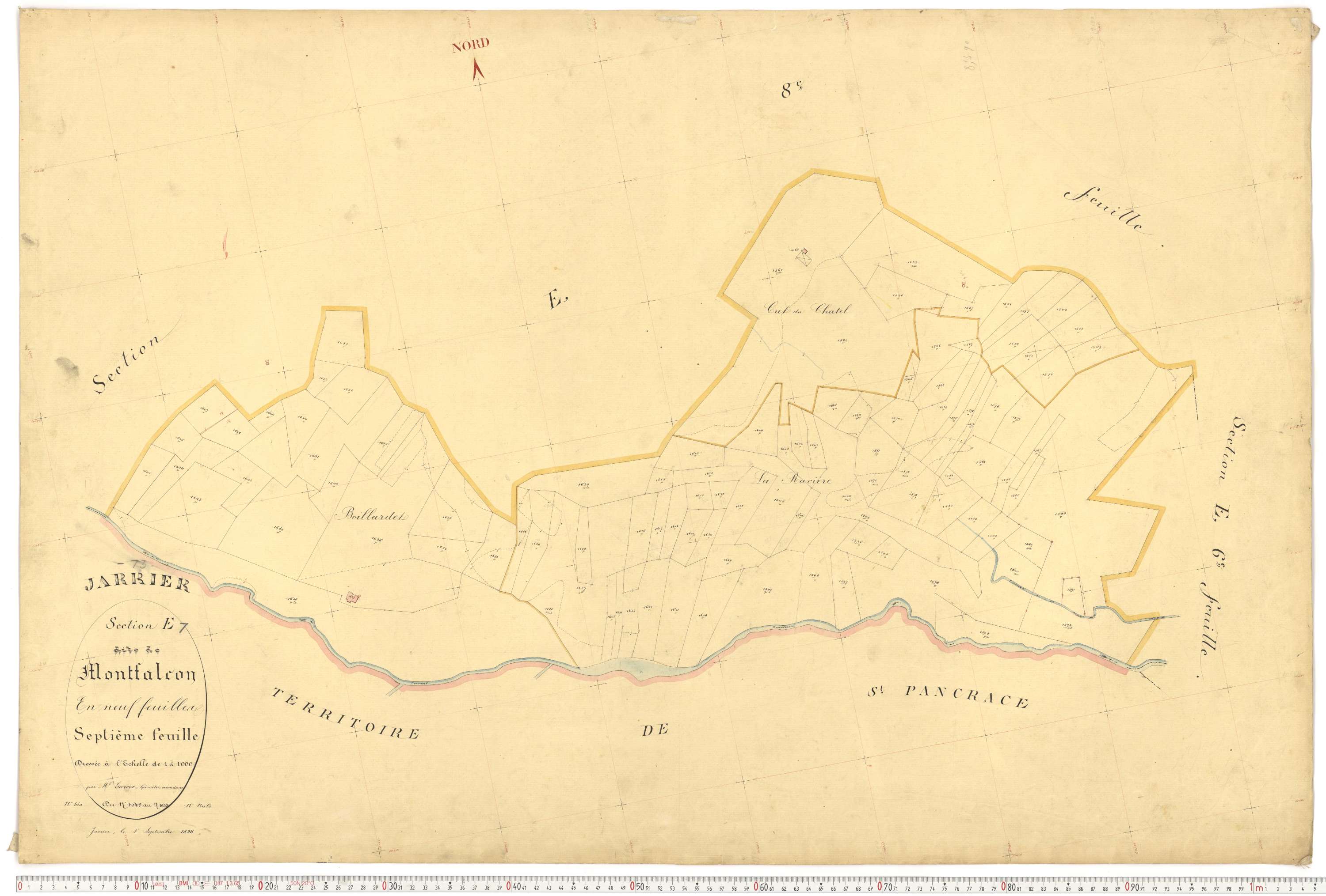 Jarrier - Plans cadastraux du premier cadastre français.