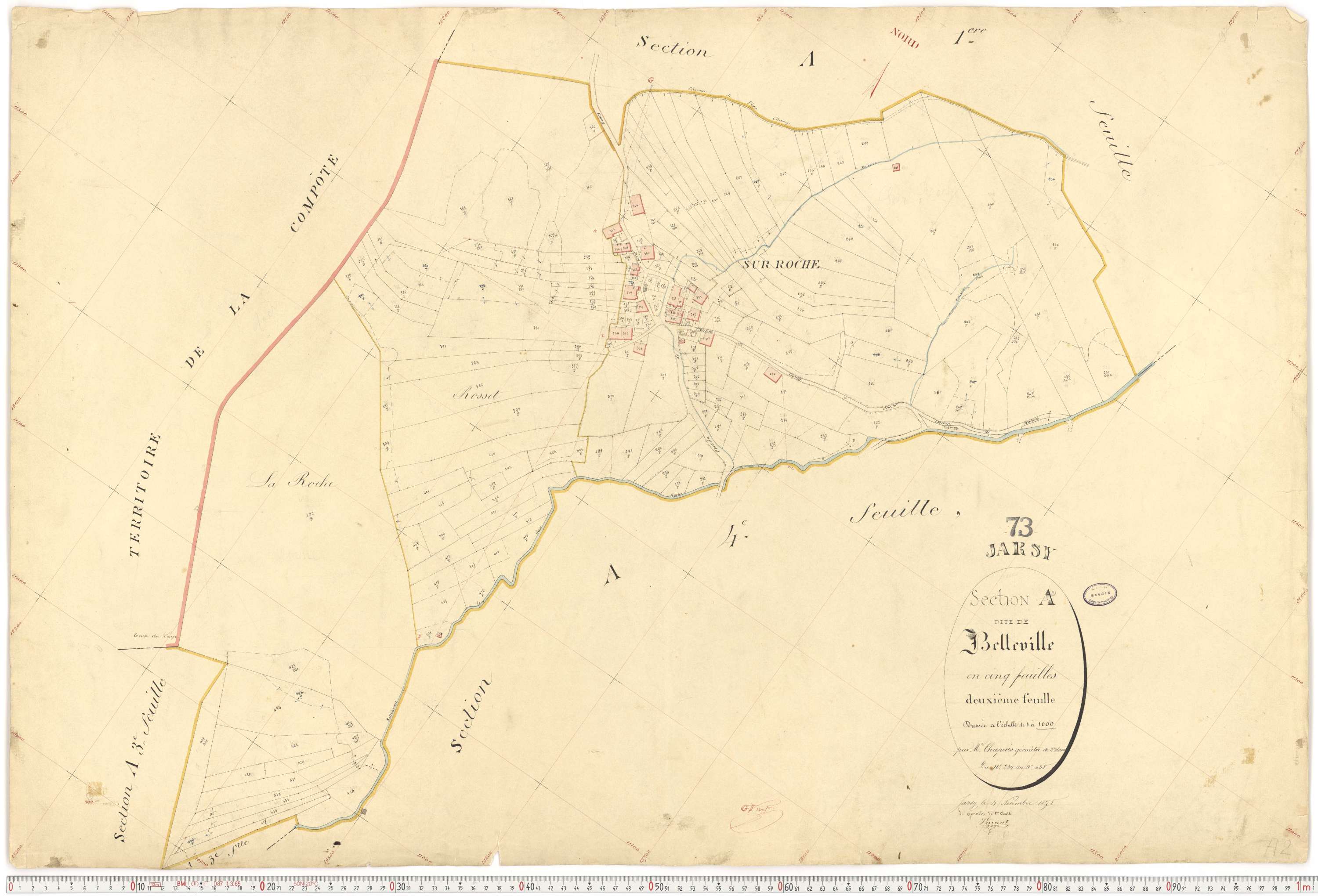 Jarsy - Cadastre français (1878).
