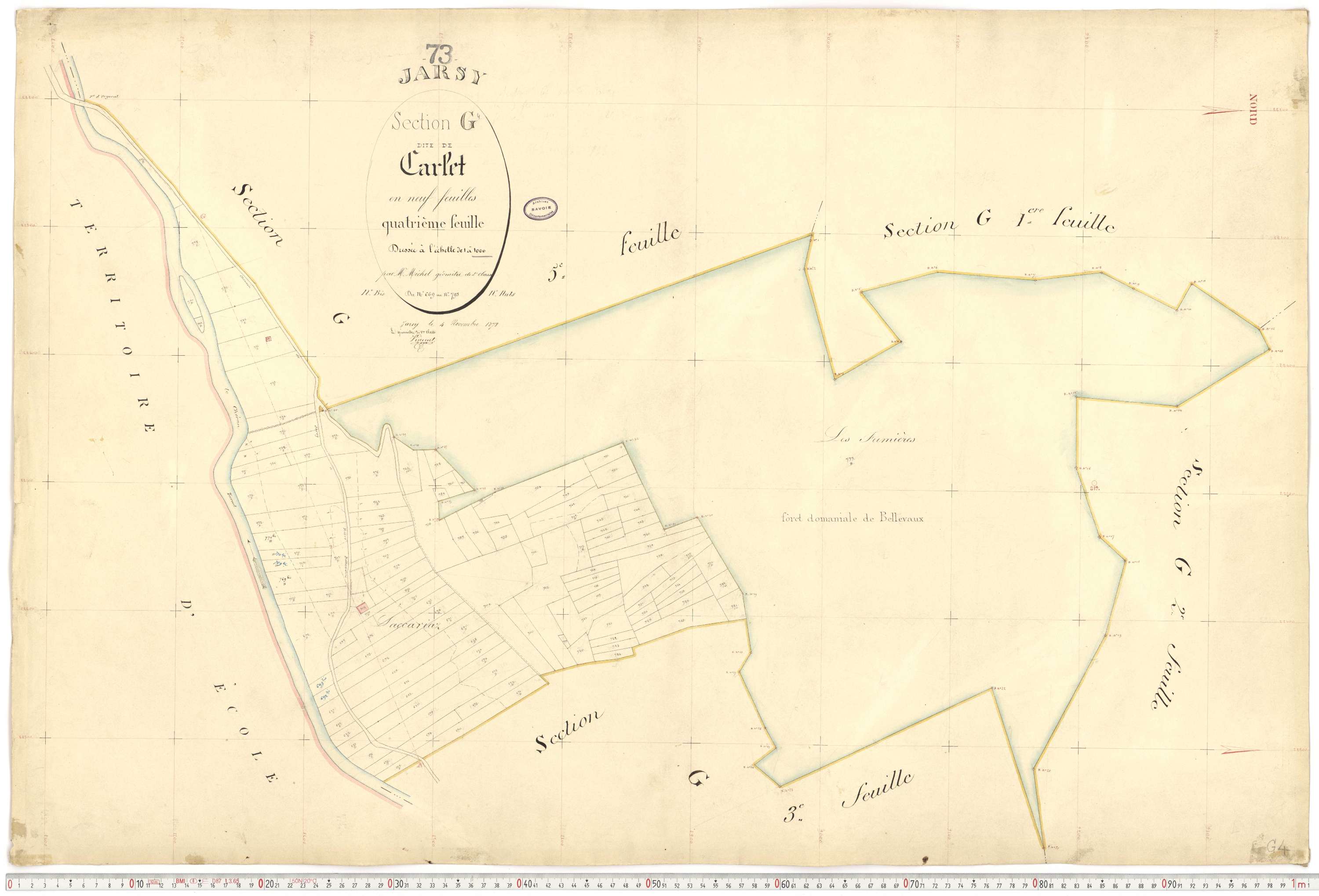 Jarsy - Cadastre français (1878).