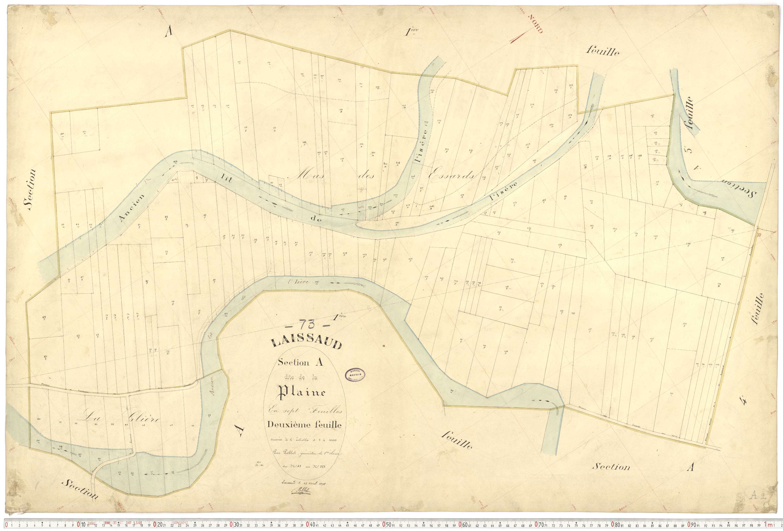 Laissaud - Cadastre français (1876).
