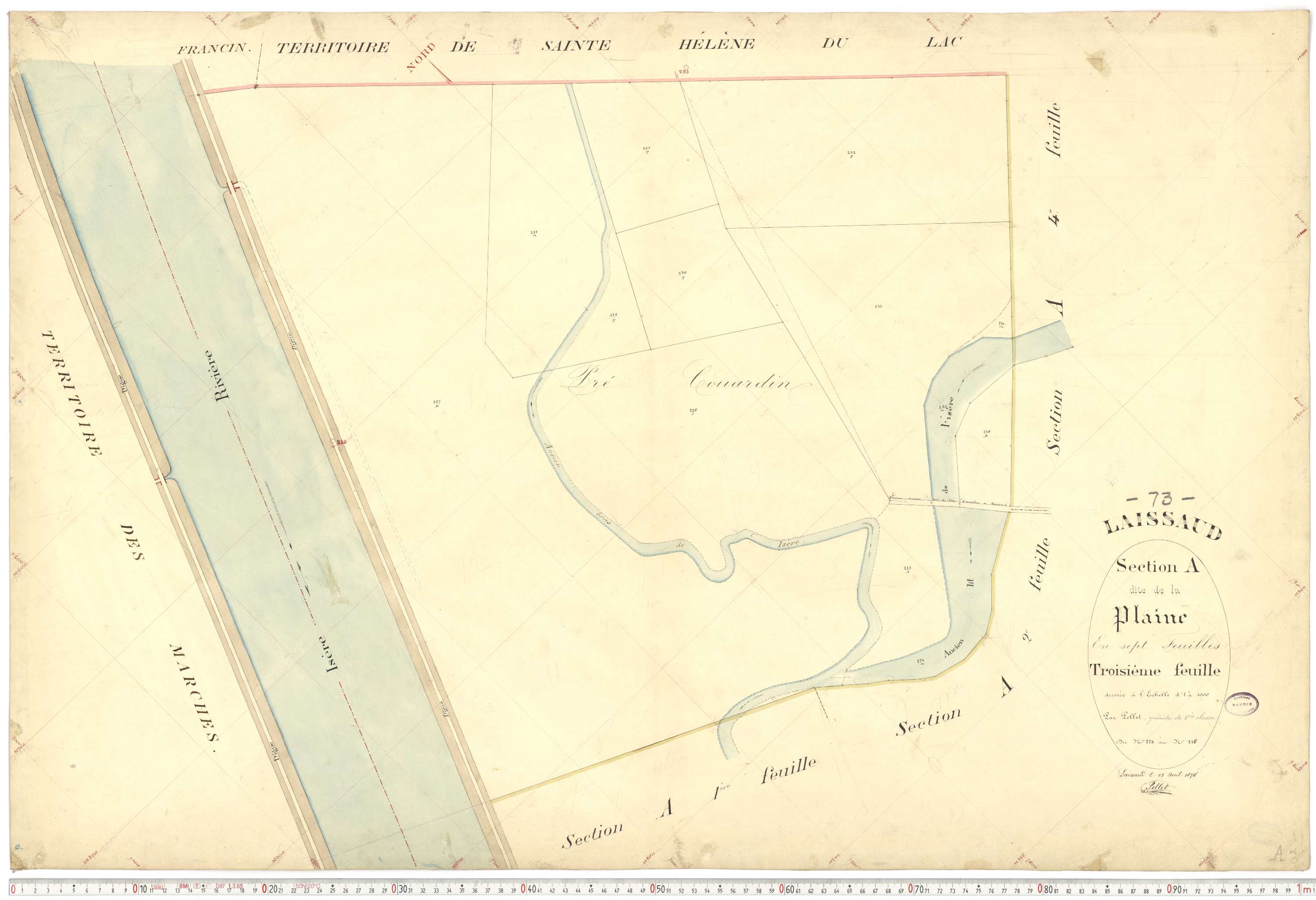 Laissaud - Cadastre français (1876).