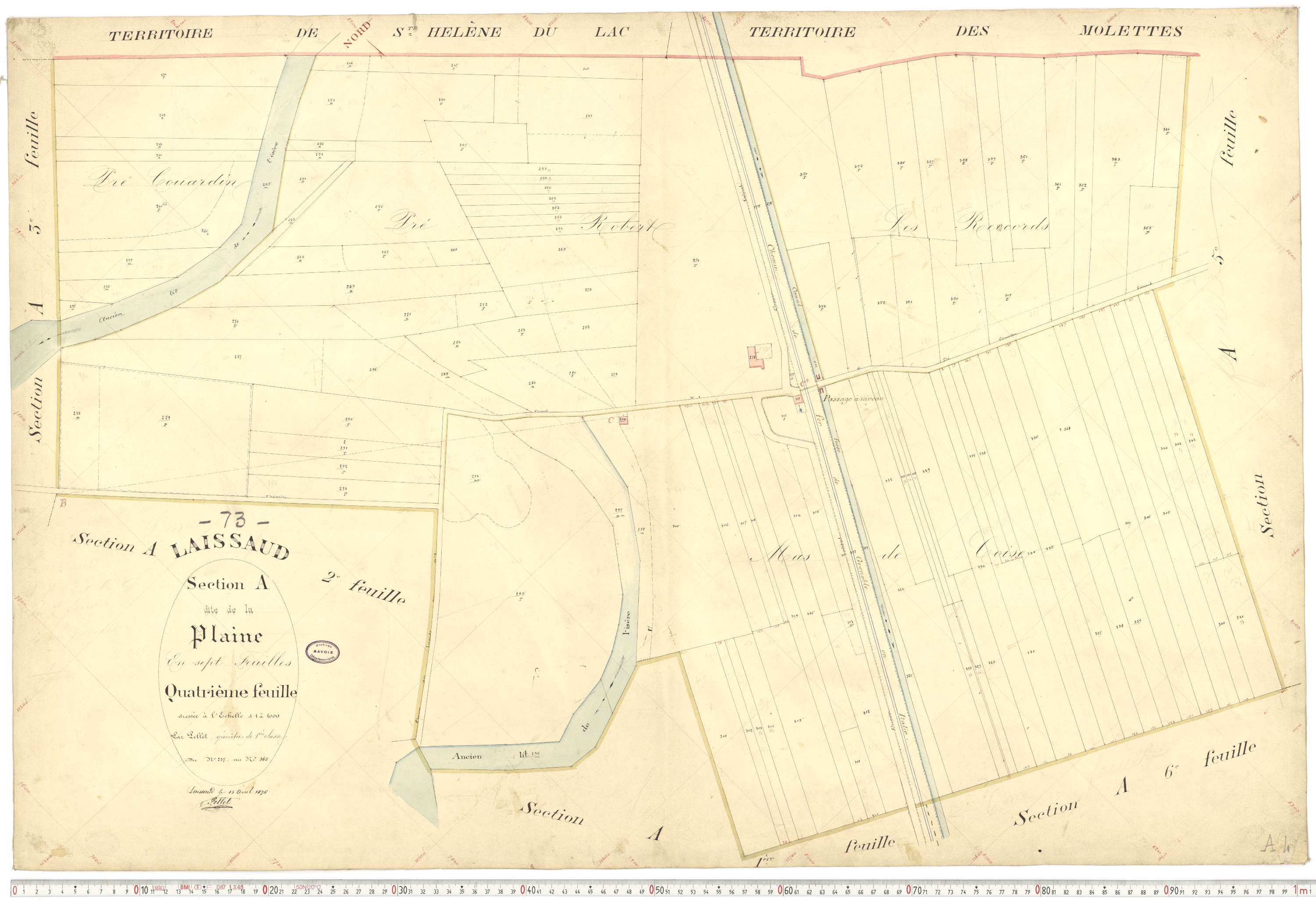 Laissaud - Cadastre français (1876).