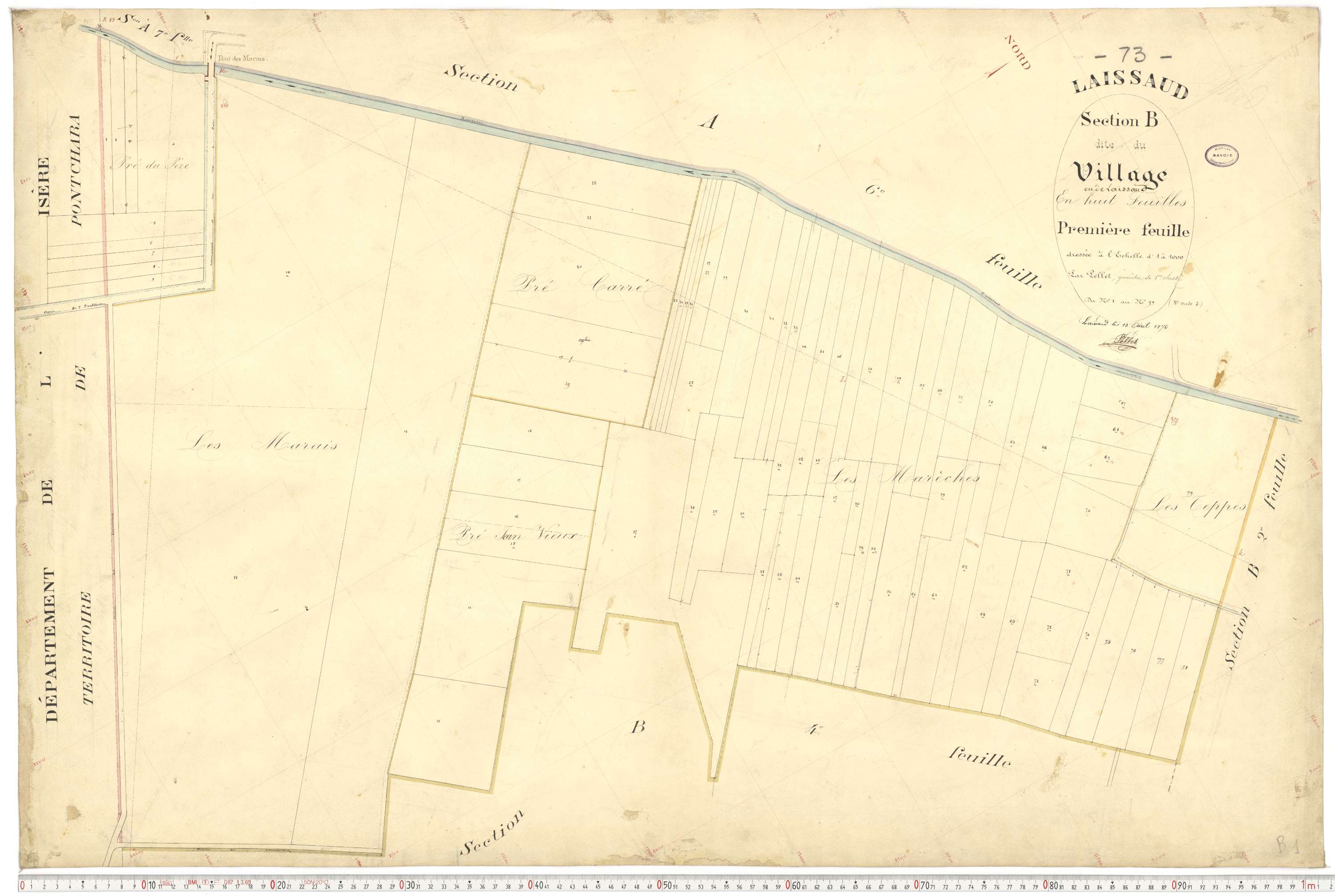 Laissaud - Cadastre français (1876).
