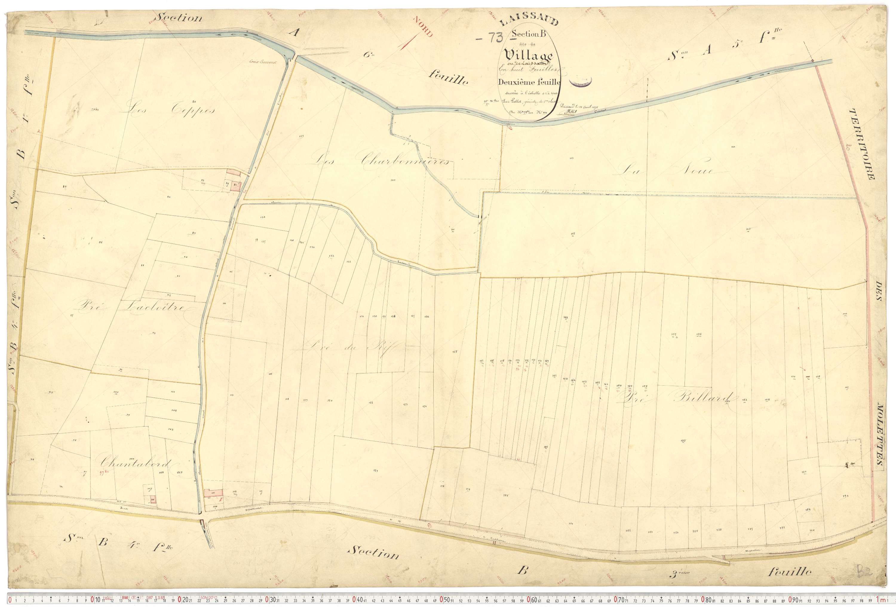 Laissaud - Cadastre français (1876).