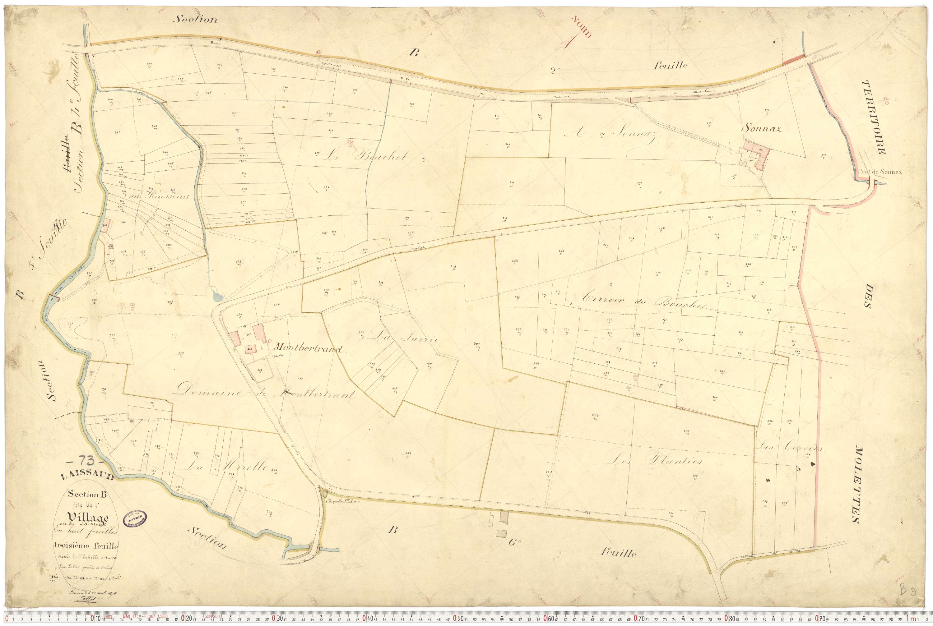 Laissaud - Cadastre français (1876).