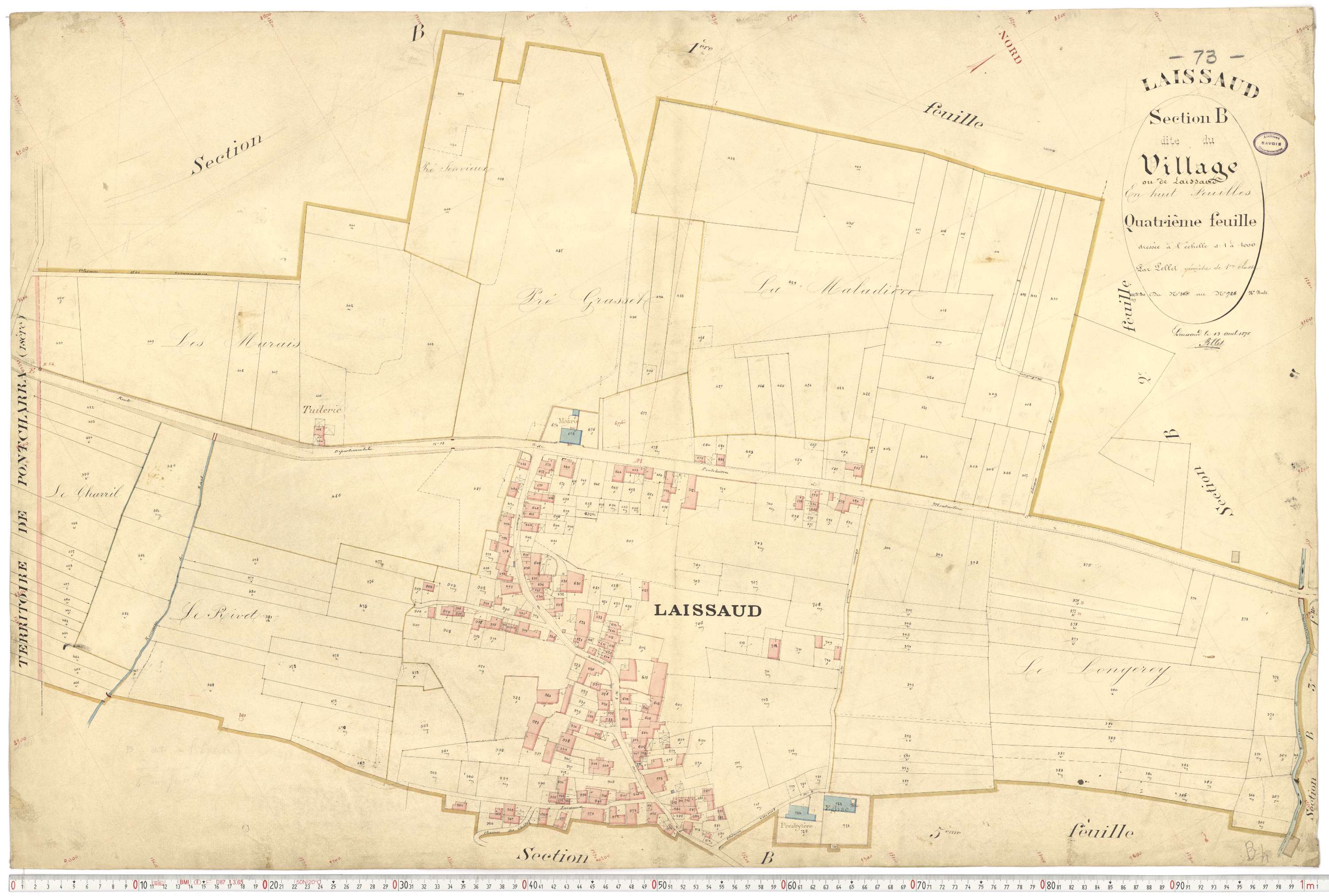 Laissaud - Cadastre français (1876).