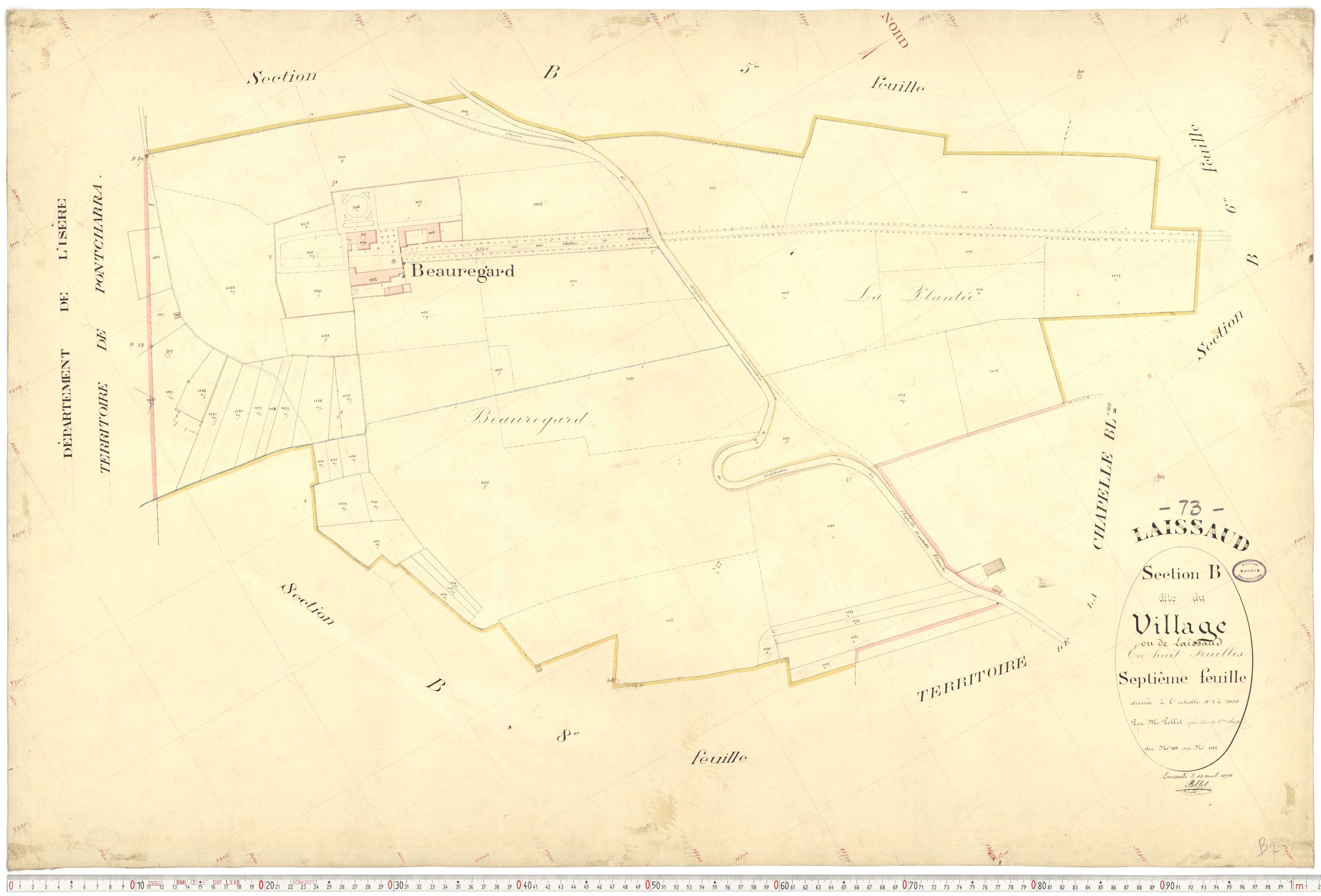 Laissaud - Cadastre français (1876).