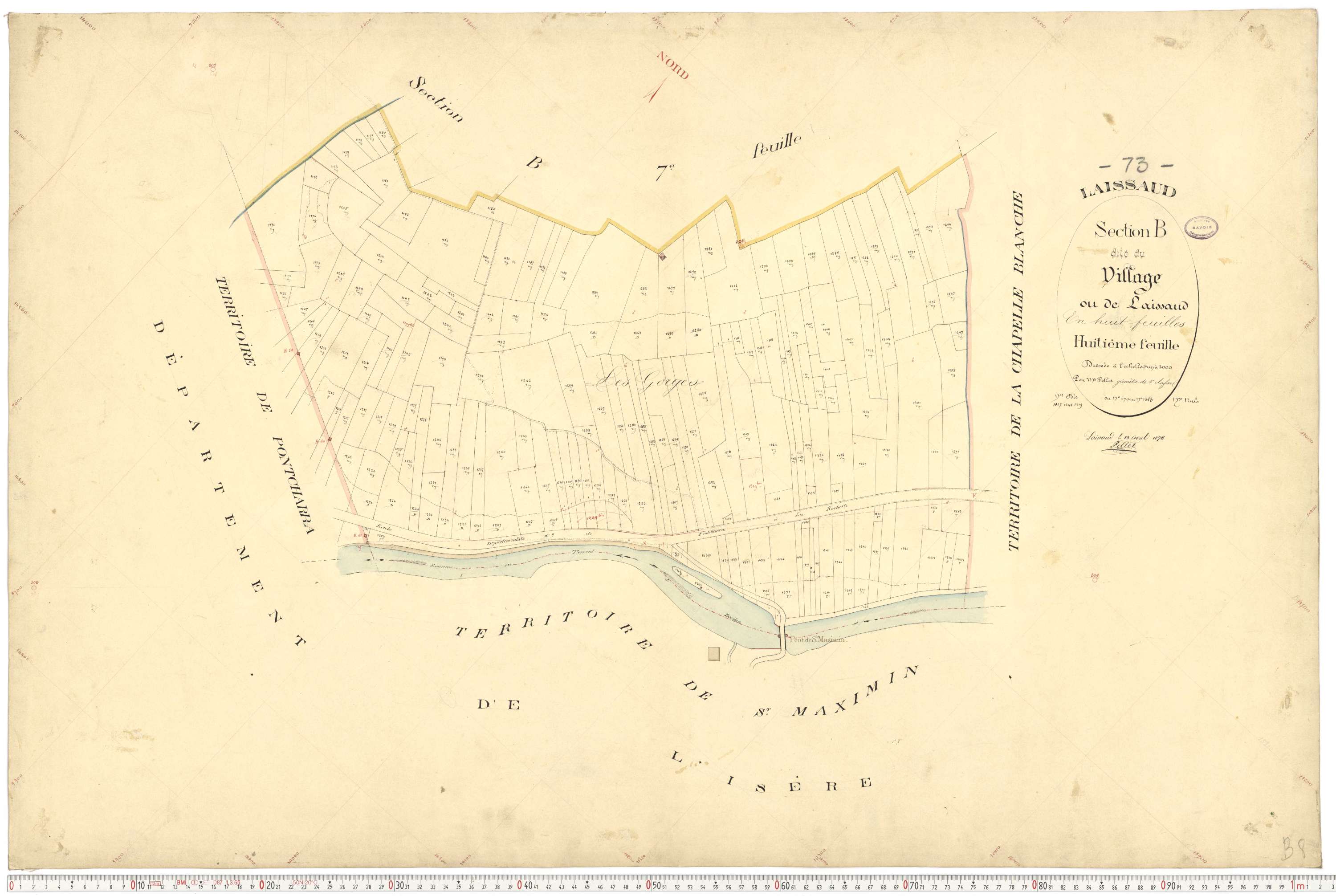 Laissaud - Cadastre français (1876).