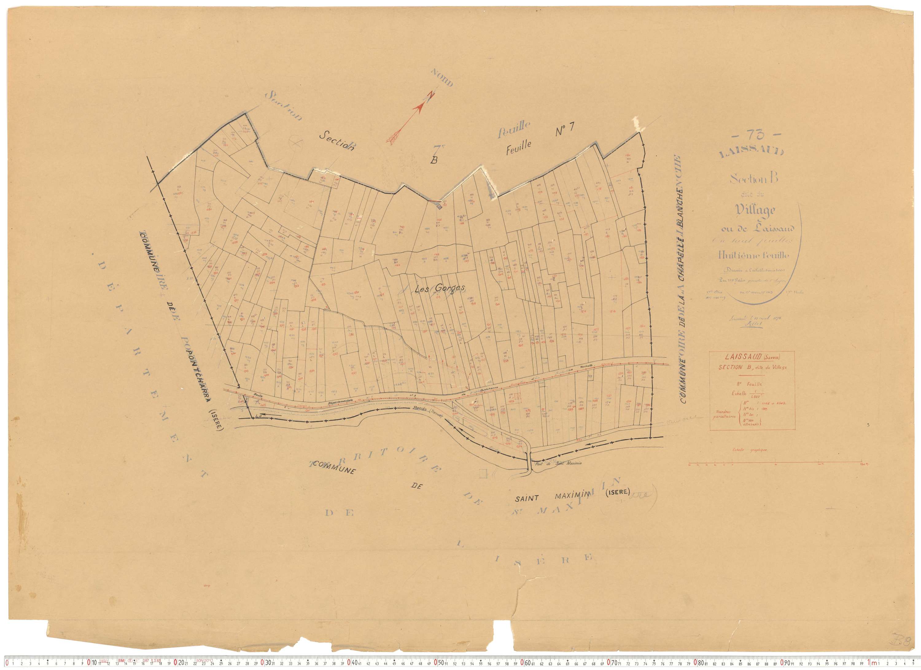 Laissaud - Cadastre rénové, version de travail (1934).