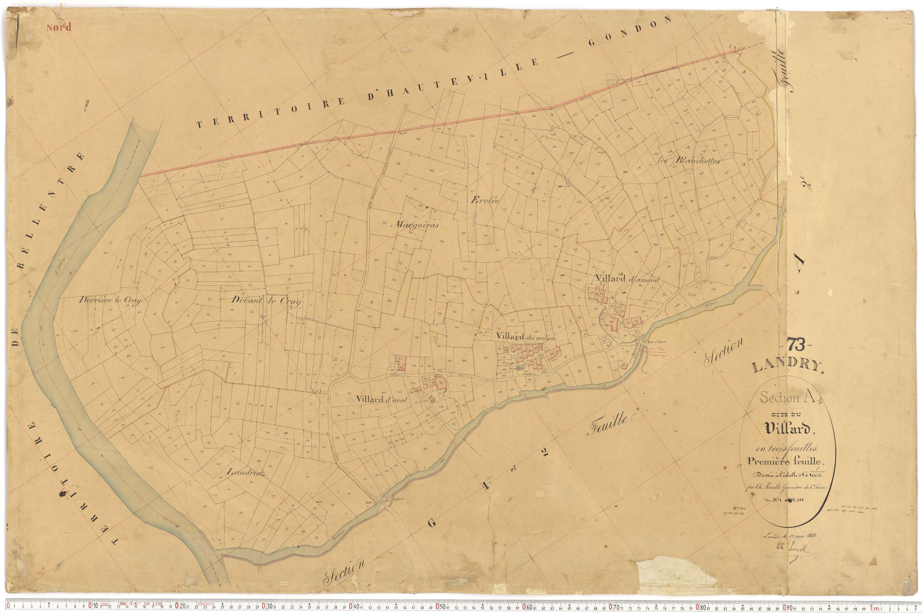Landry - Plans cadastraux du premier cadastre français.