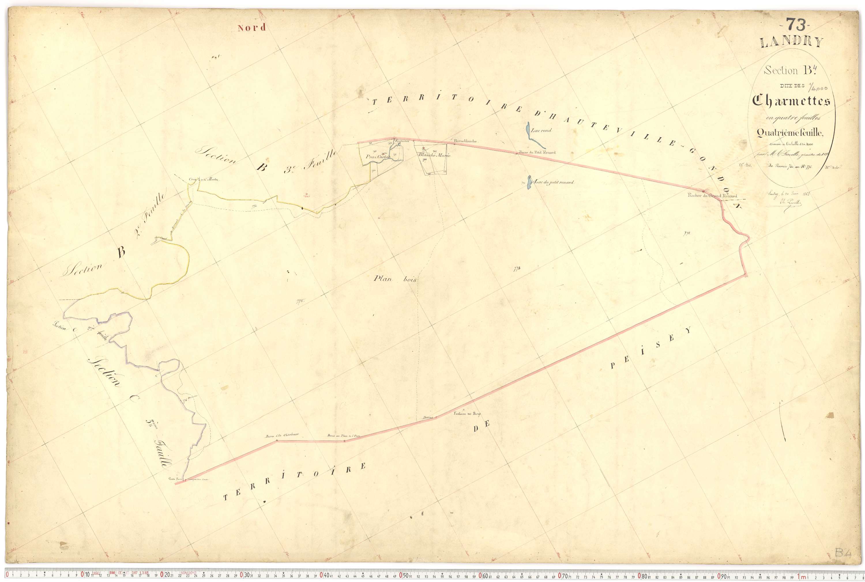Landry - Plans cadastraux du premier cadastre français.