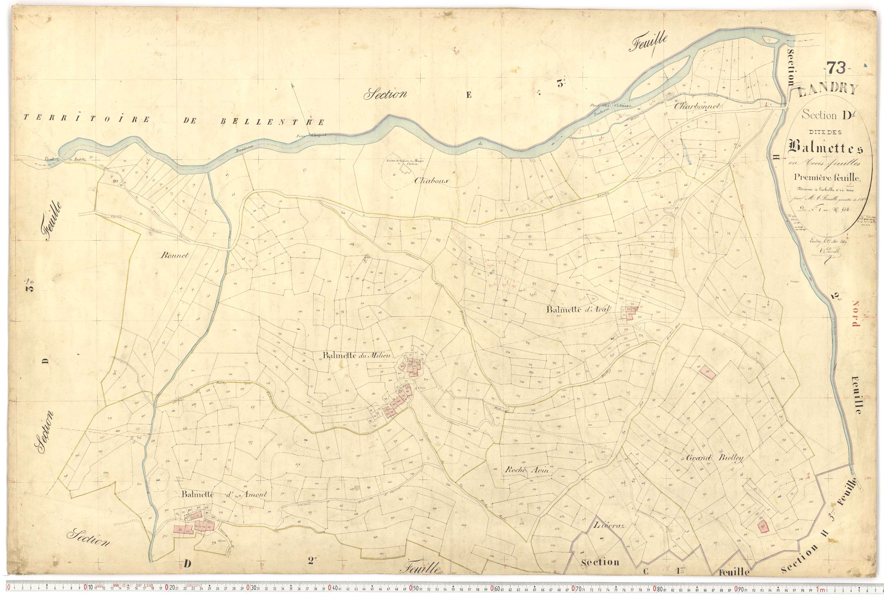 Landry - Plans cadastraux du premier cadastre français.