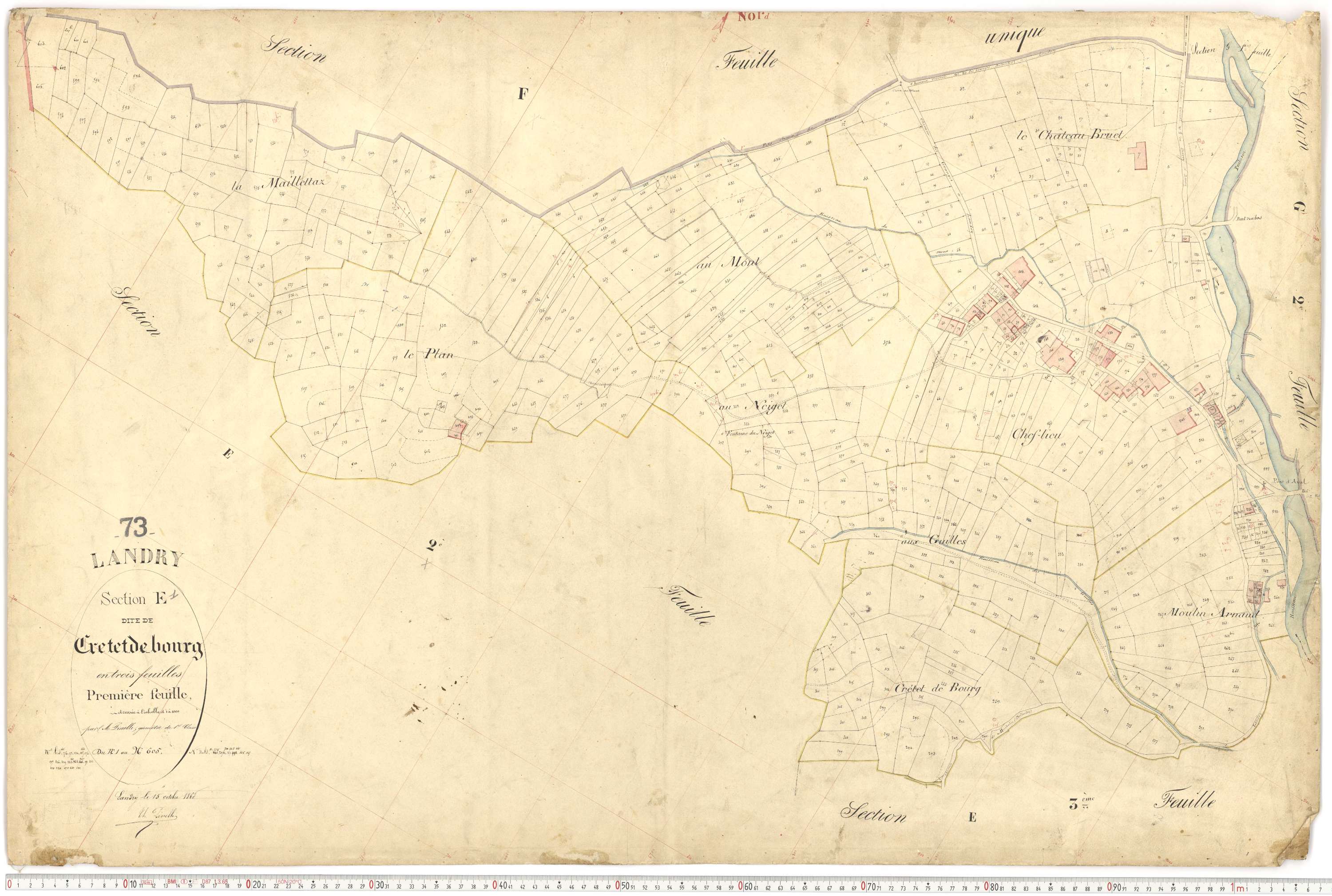 Landry - Plans cadastraux du premier cadastre français.