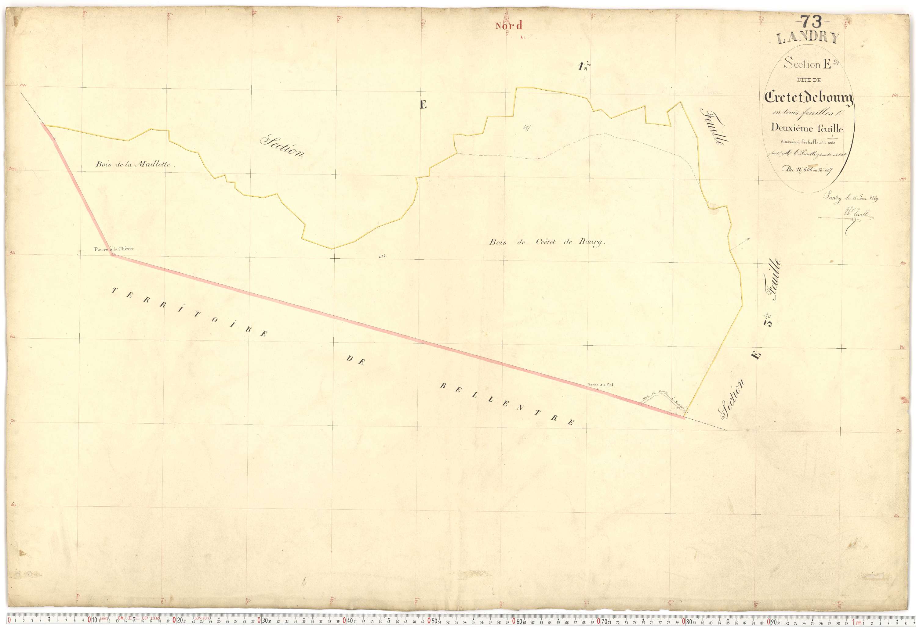 Landry - Plans cadastraux du premier cadastre français.