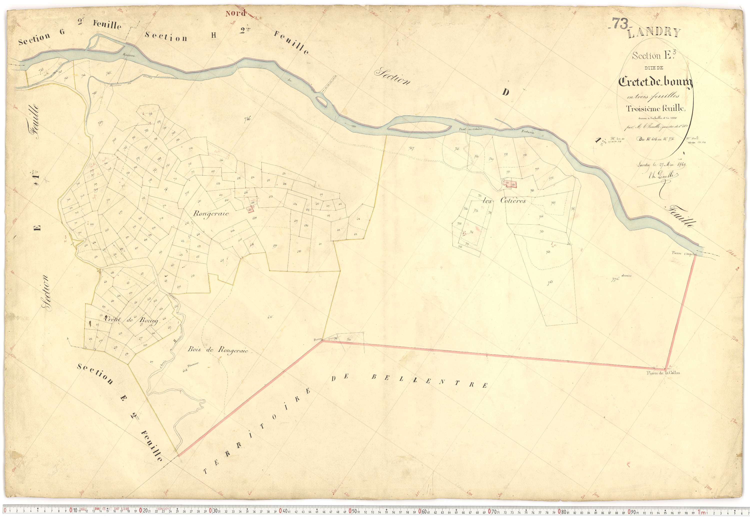 Landry - Plans cadastraux du premier cadastre français.